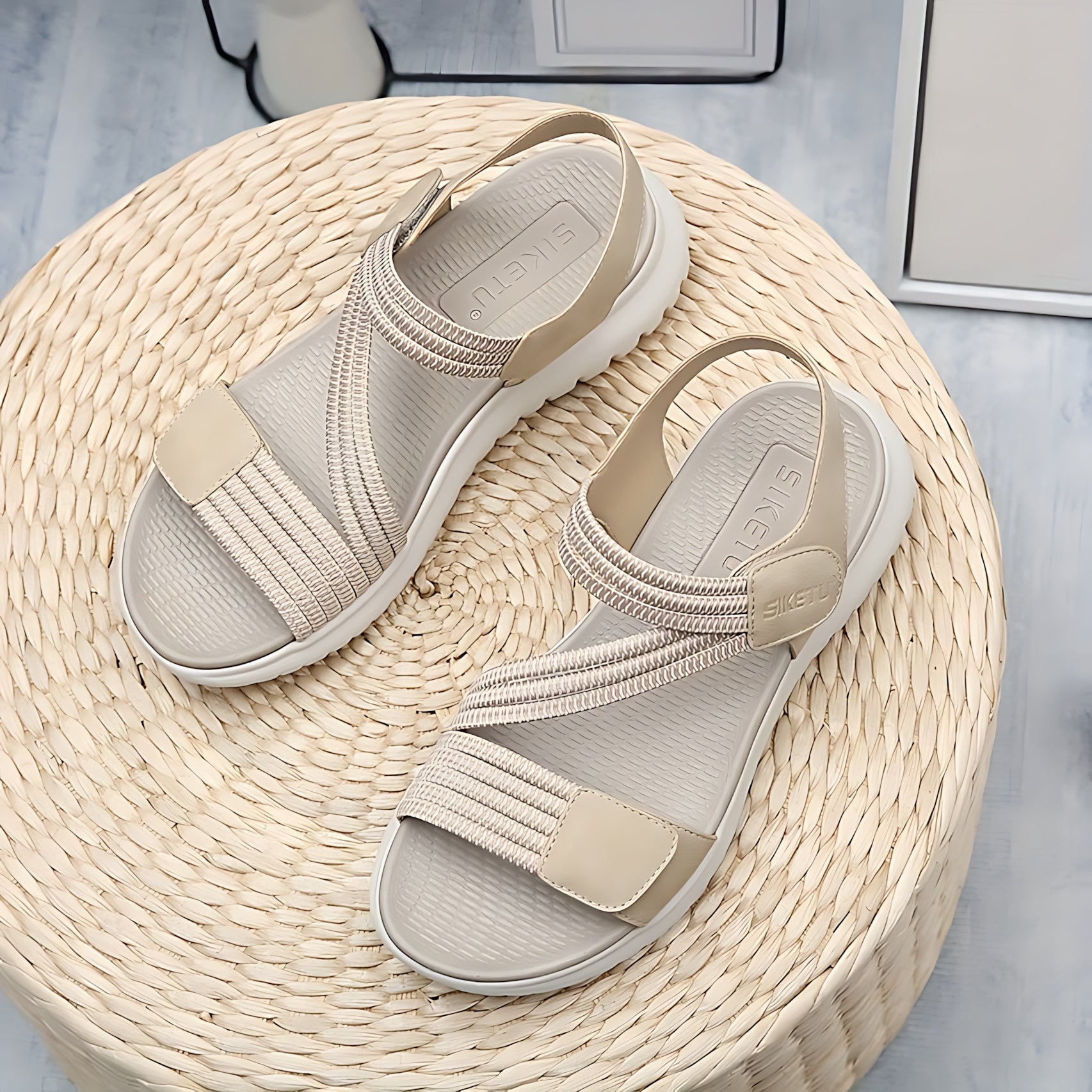 Georgia – Orthopedic Ankle Strap Low Wedge Sandals