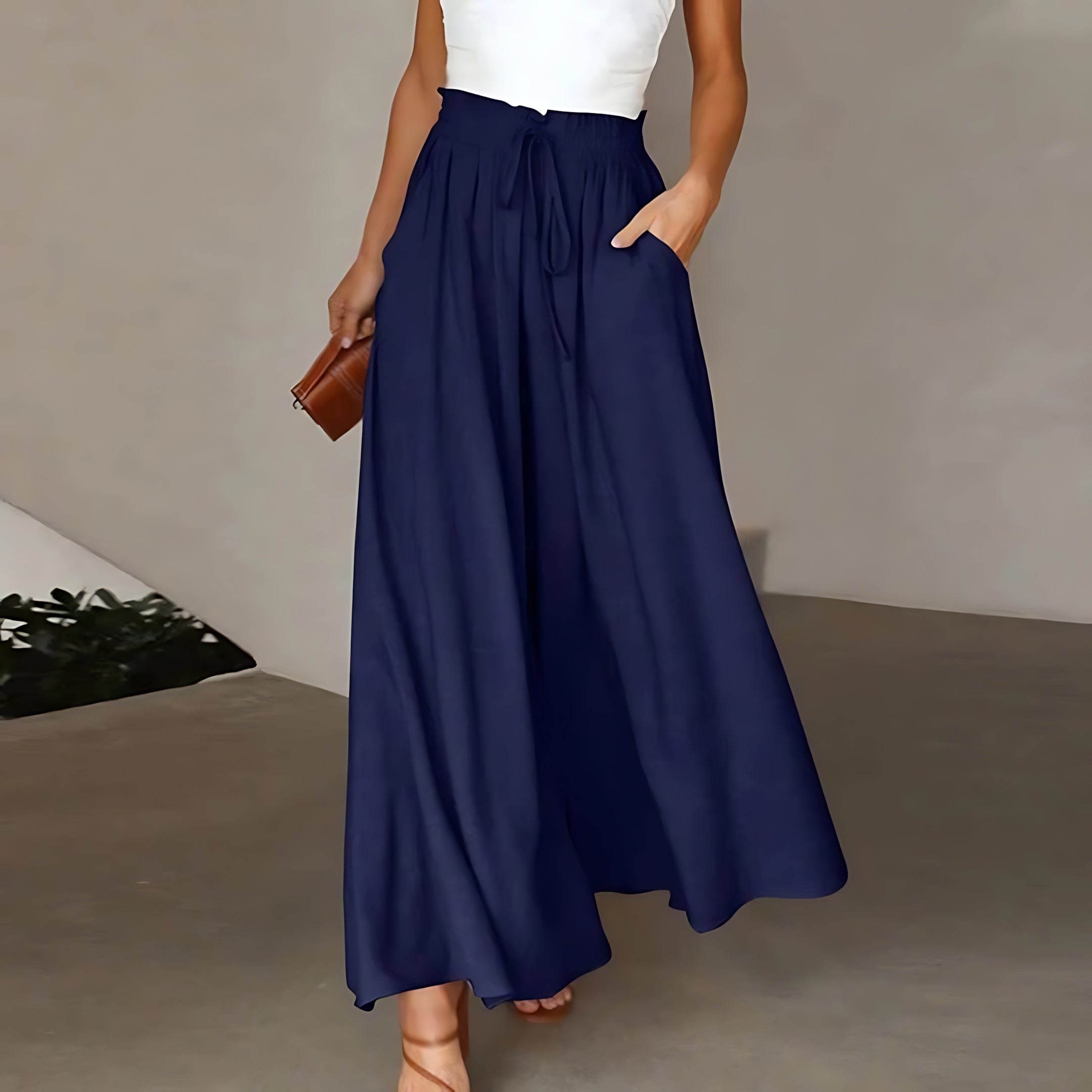 Hadley – Flowy High Waist Wide Leg Palazzo Pants