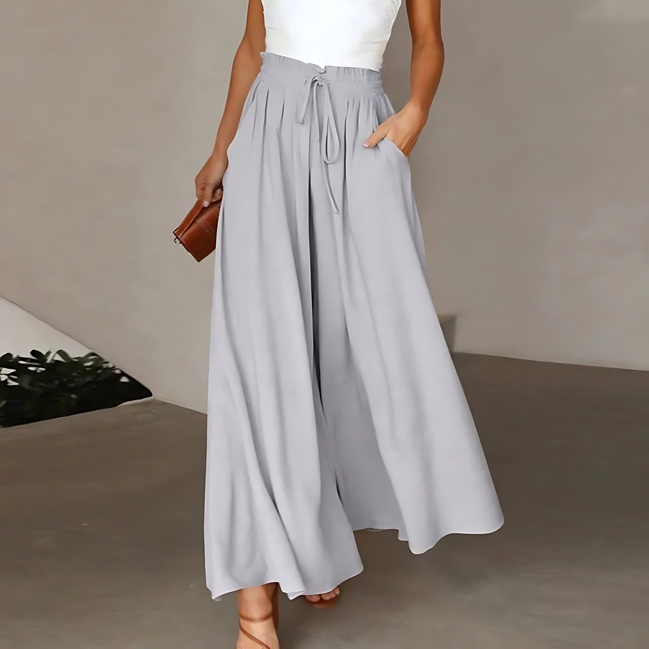 Hadley – Flowy High Waist Wide Leg Palazzo Pants