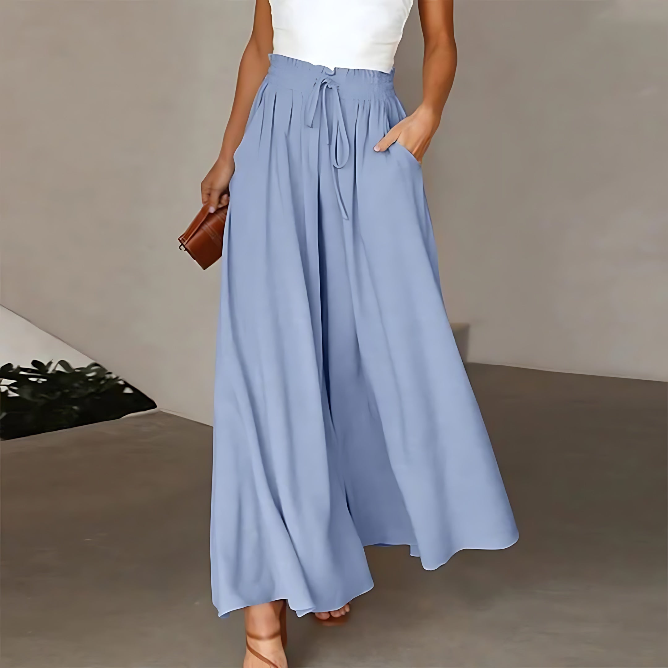 Hadley – Flowy High Waist Wide Leg Palazzo Pants