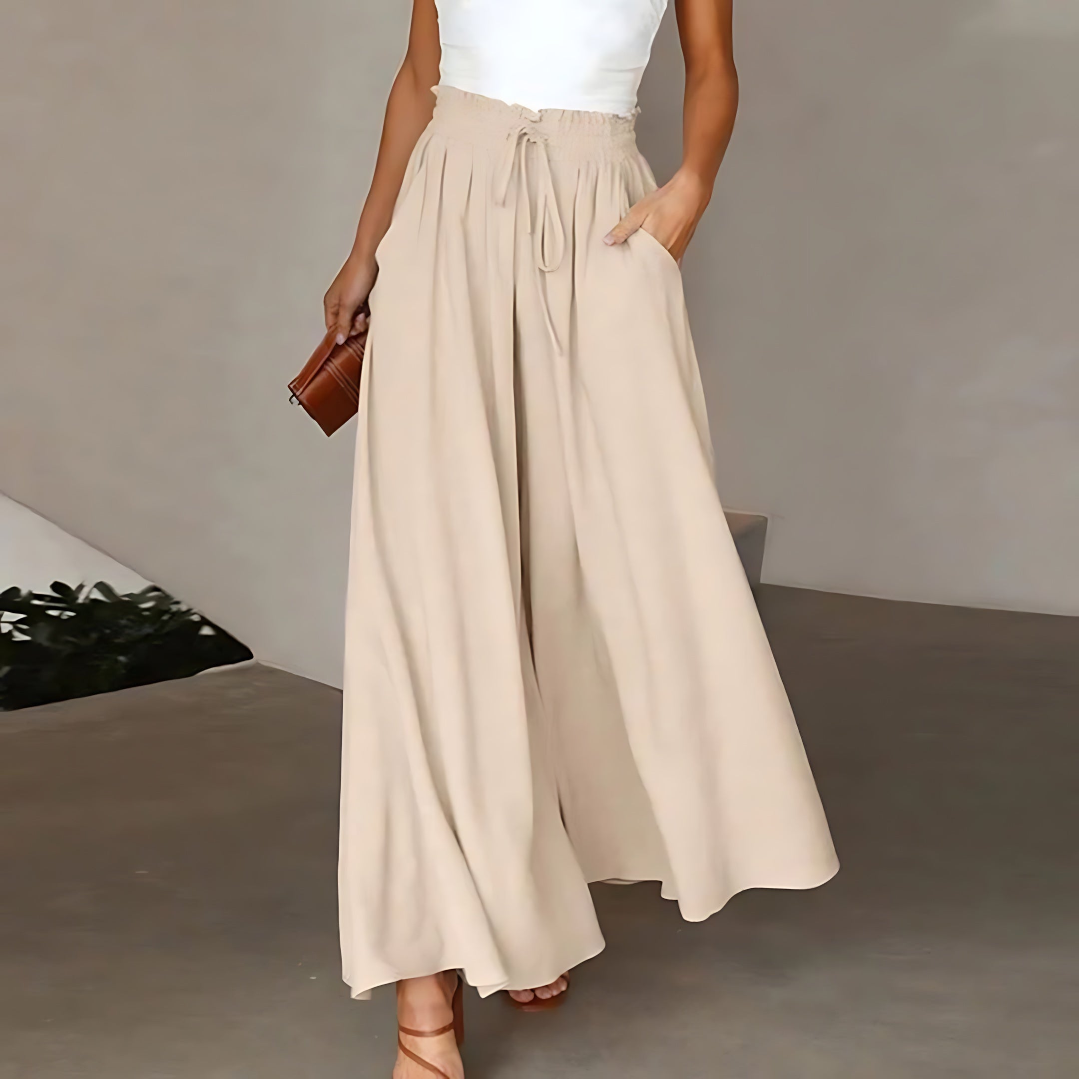 Hadley – Flowy High Waist Wide Leg Palazzo Pants