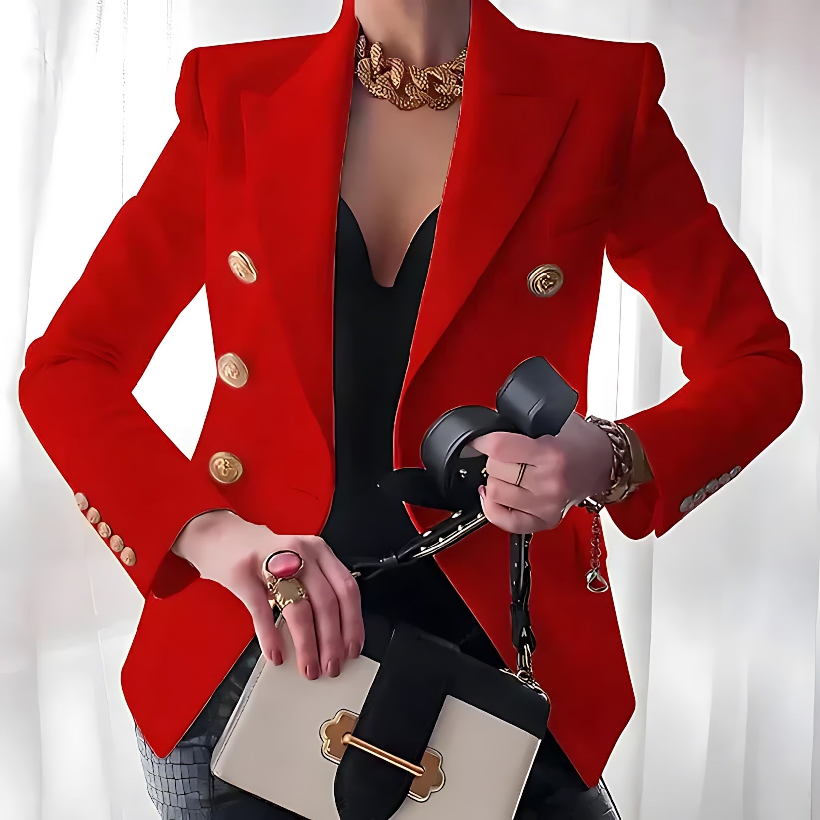Hannah – Slim Fit Double Breasted Blazer