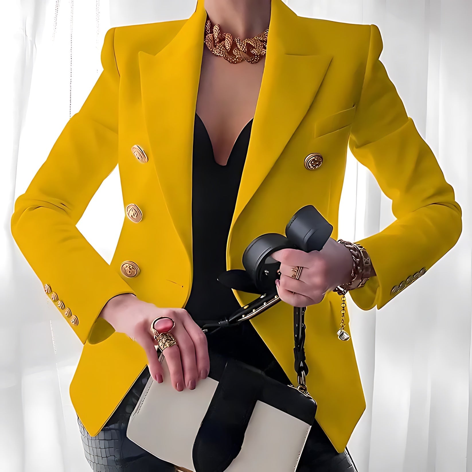 Hannah – Slim Fit Double Breasted Blazer
