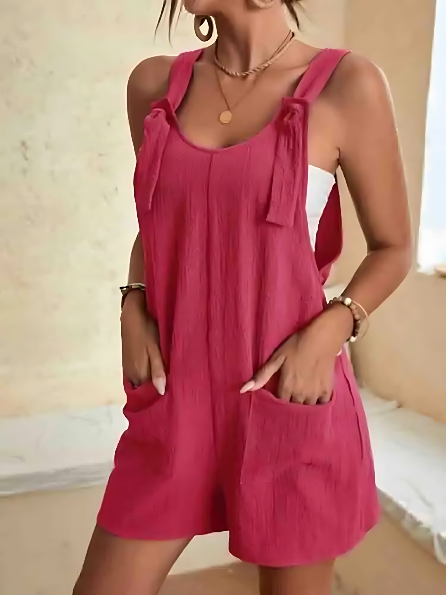 Harmony – Tie Shoulder Relaxed Fit Summer Romper