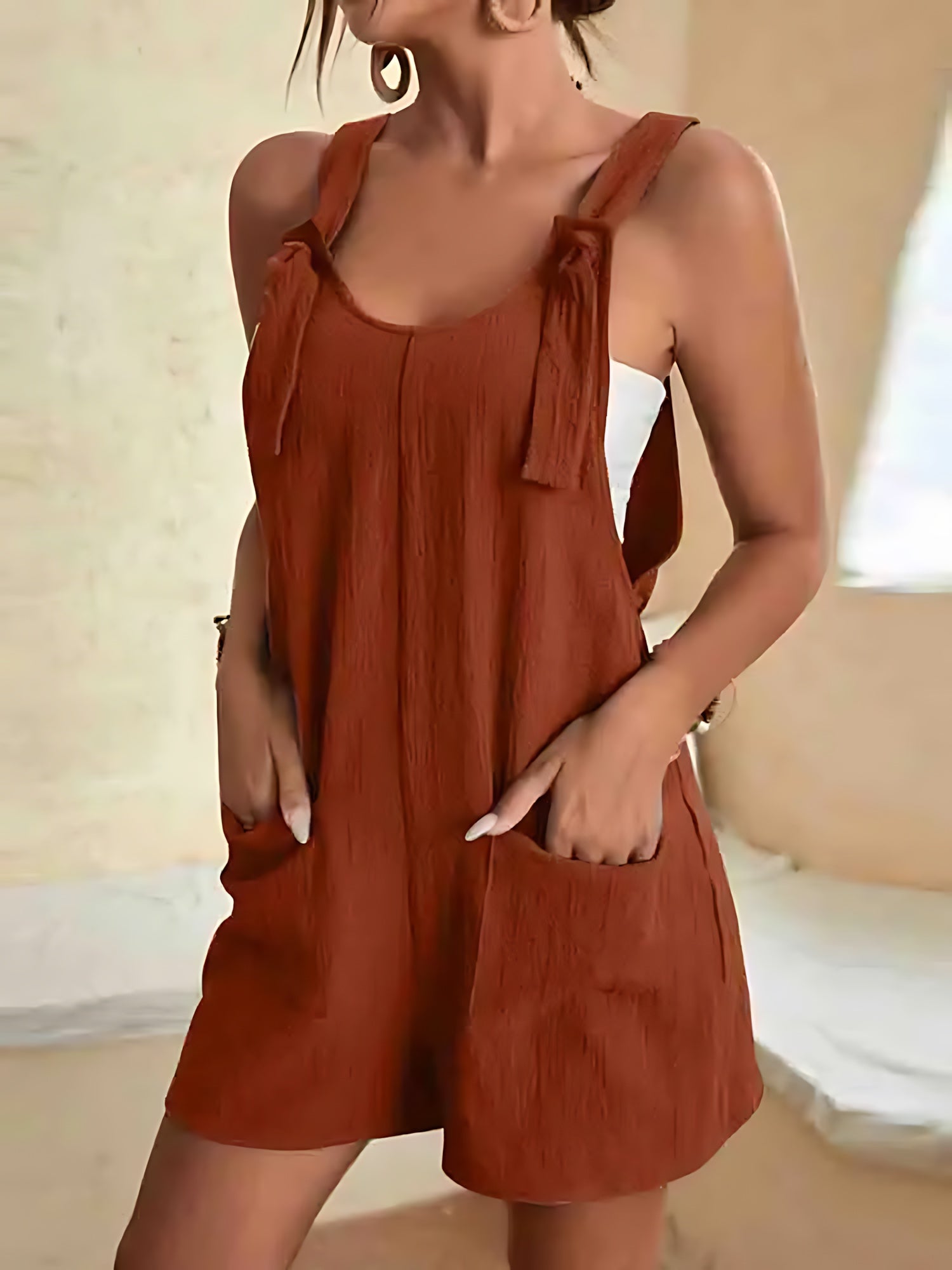 Harmony – Tie Shoulder Relaxed Fit Summer Romper