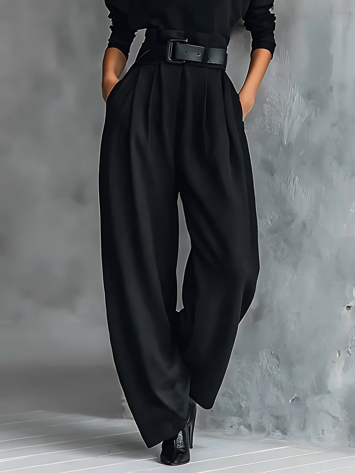 Harmony – Turtleneck Long Sleeve High Waist Jumpsuit