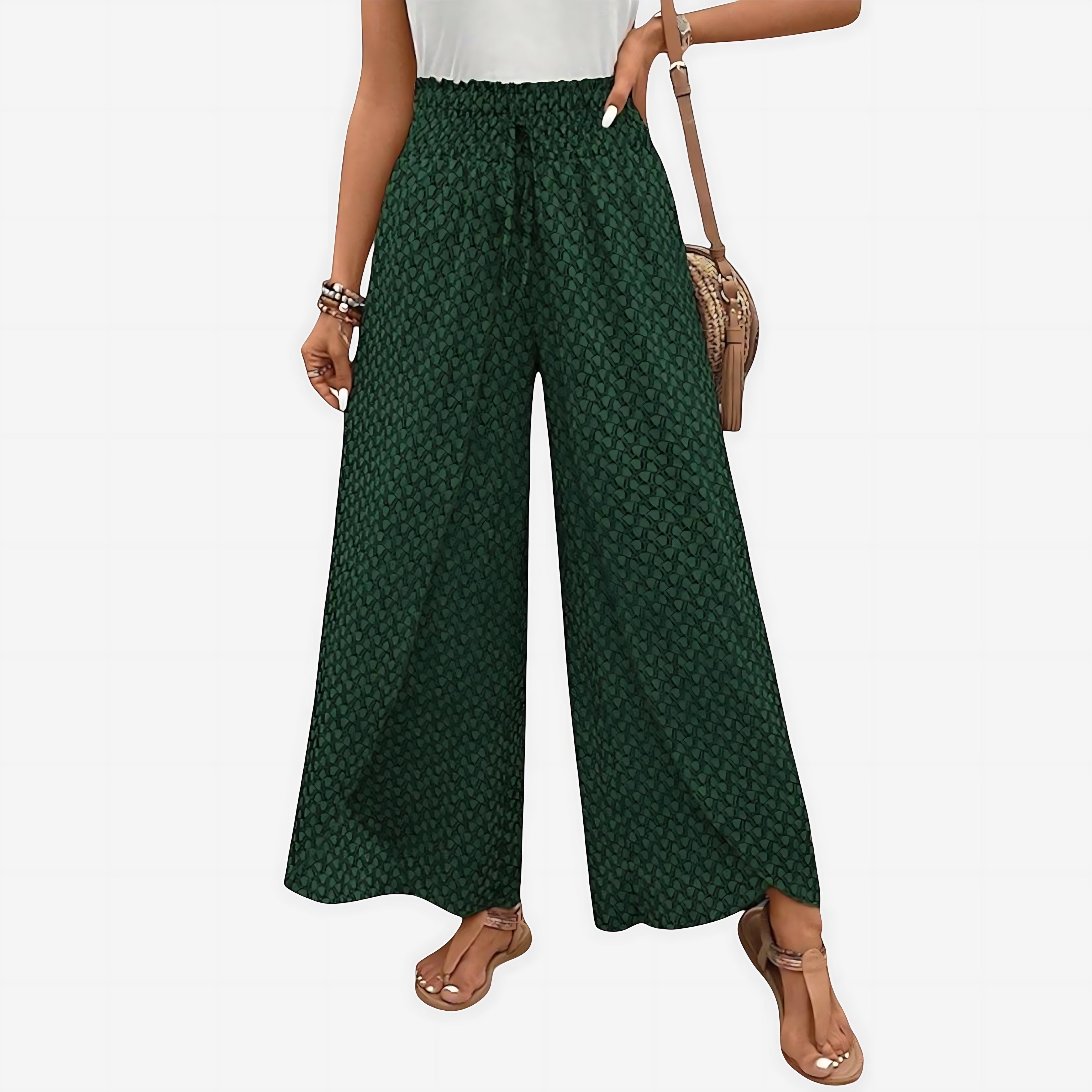 Harper – Geometric Print Wide Leg Palazzo Pants