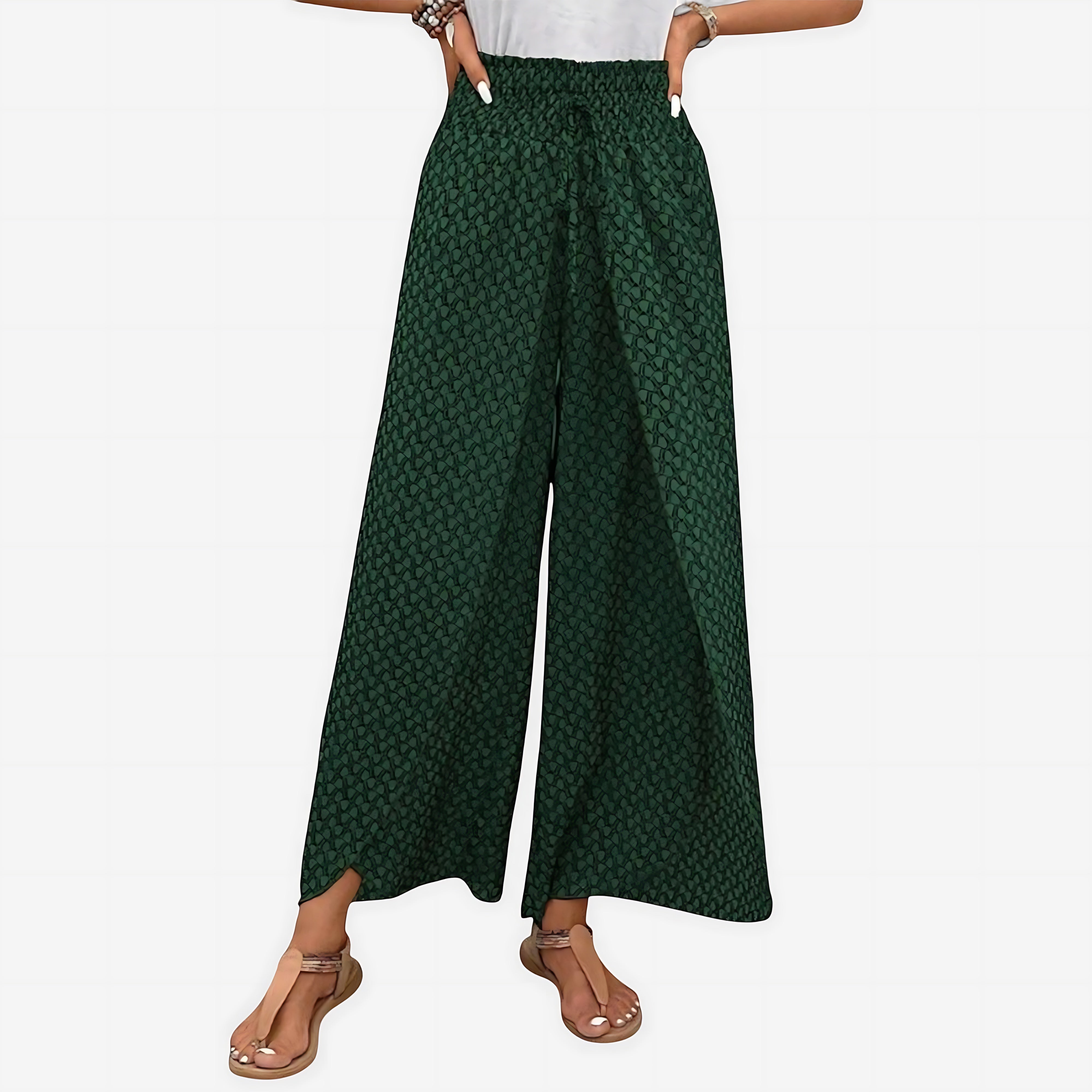 Harper – Geometric Print Wide Leg Palazzo Pants