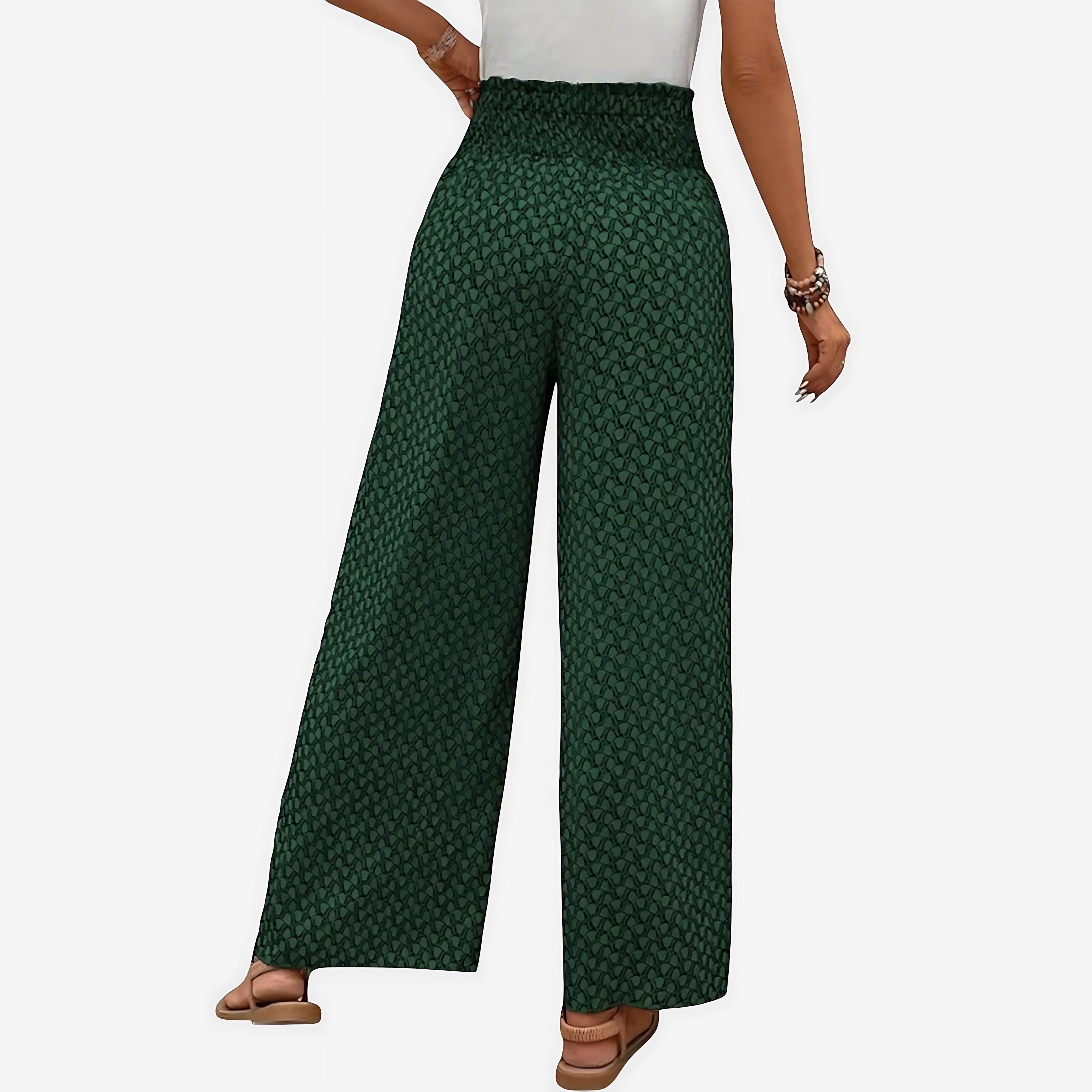 Harper – Geometric Print Wide Leg Palazzo Pants