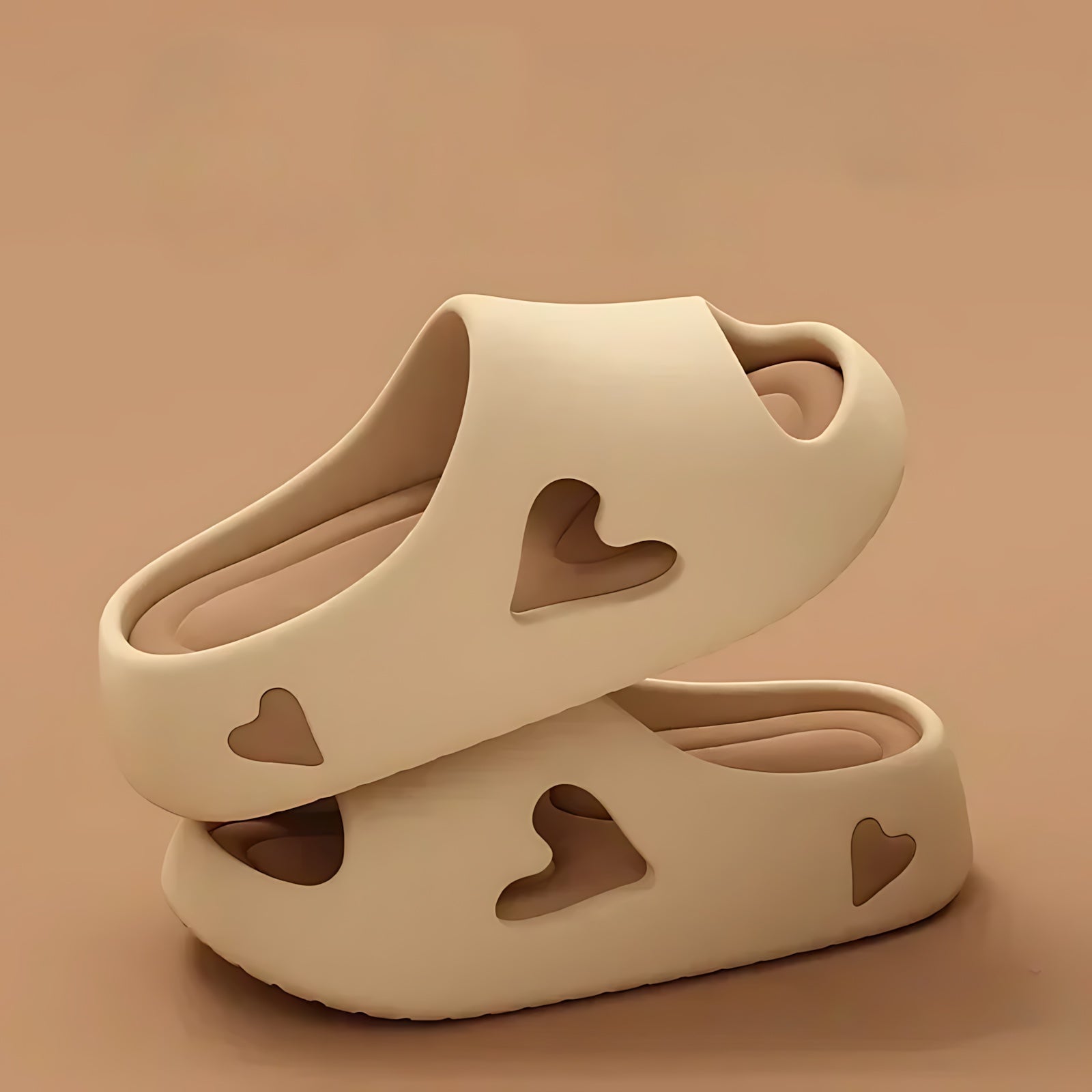 Harper – Heart Cutout Slide Sandals