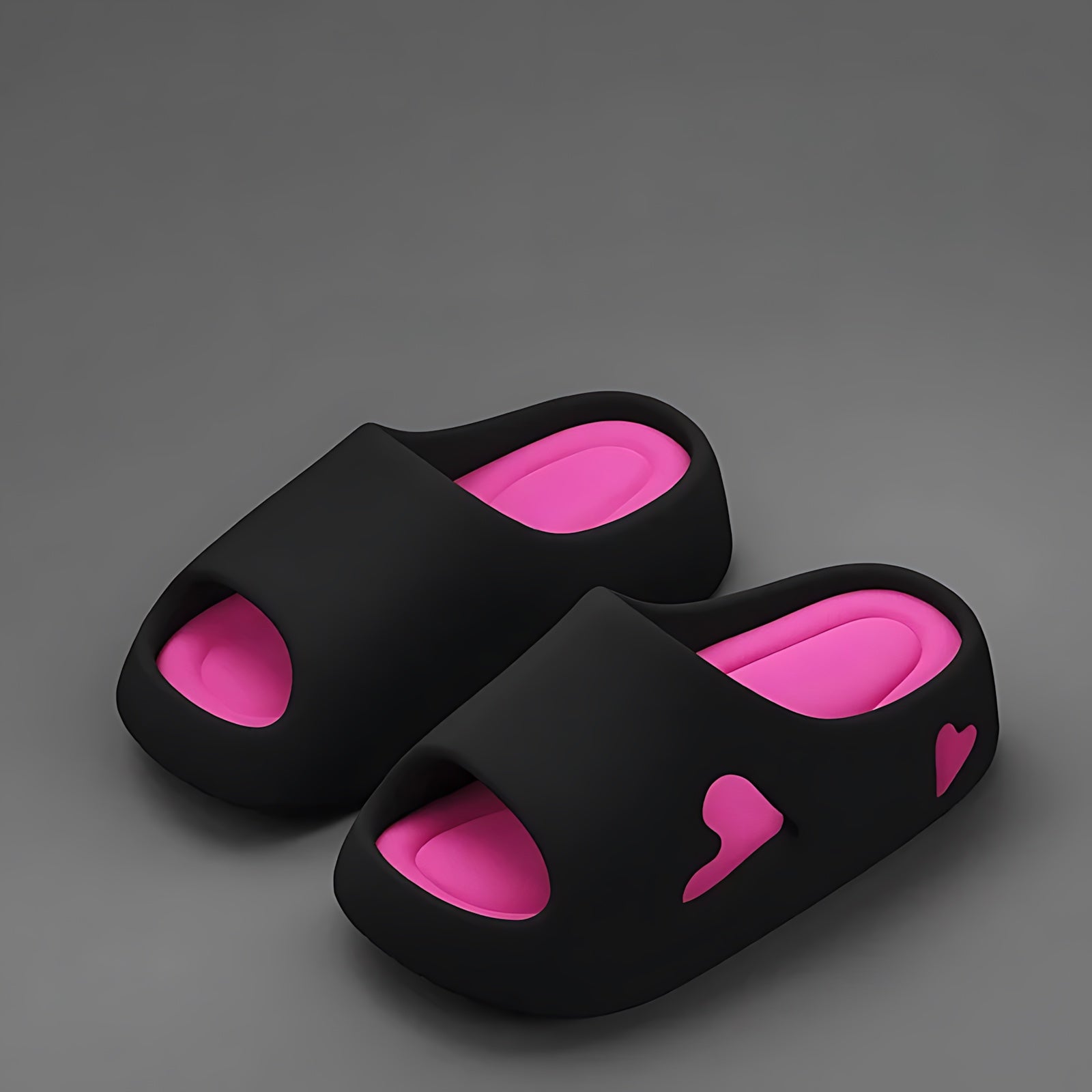 Harper – Heart Cutout Slide Sandals