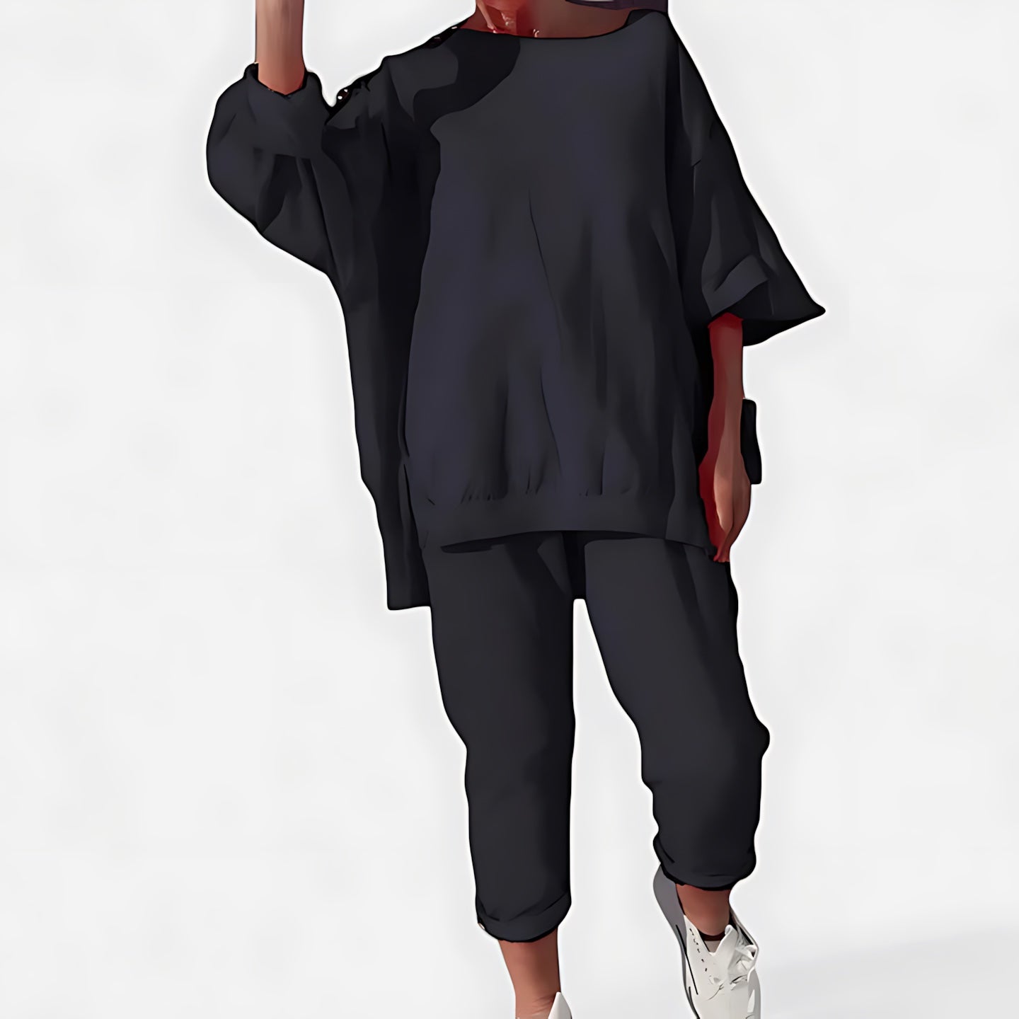 Harper – Oversized T Shirt And Joggers Lounge Set