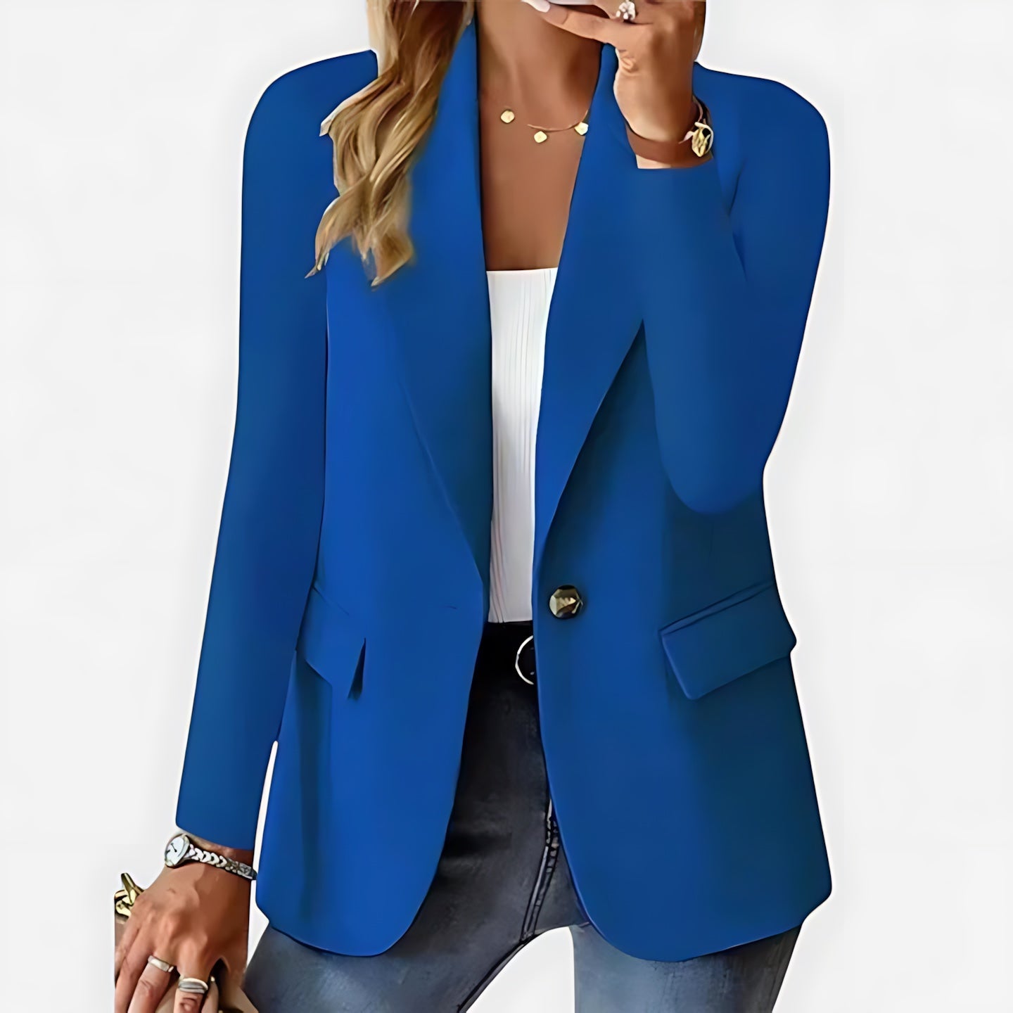 Harper – Single Button Longline Blazer