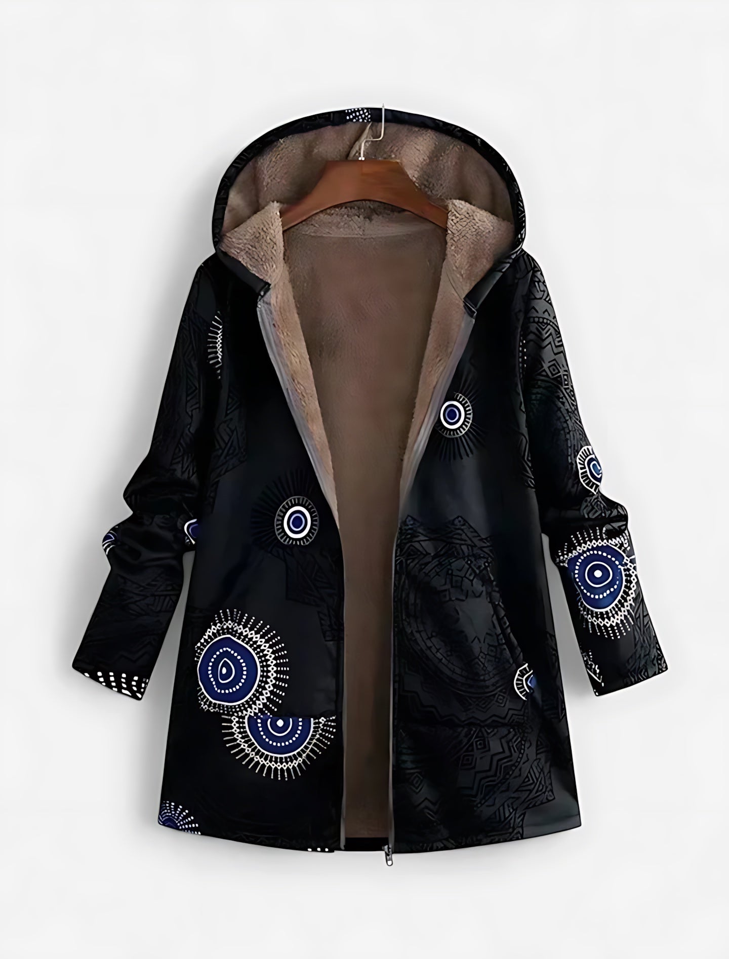 Hope – Sherpa Lined Embroidered Coat