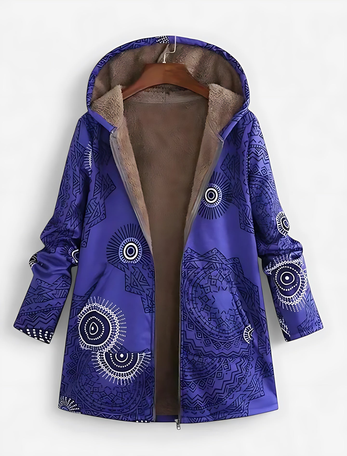 Hope – Sherpa Lined Embroidered Coat