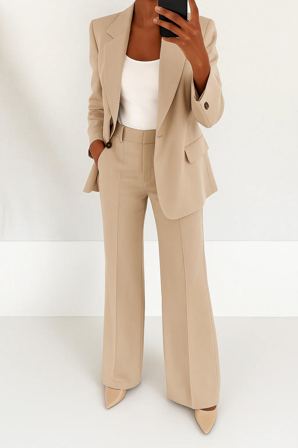 Alaia – Blazer and Straight Leg Pants Suit Set