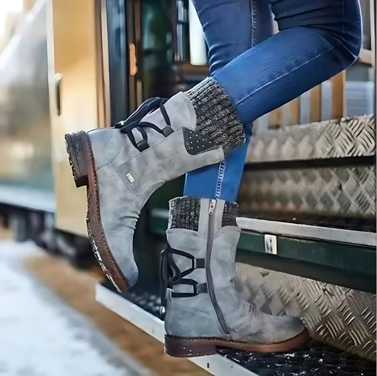 Imogen – Suede Mid Calf Winter Boots