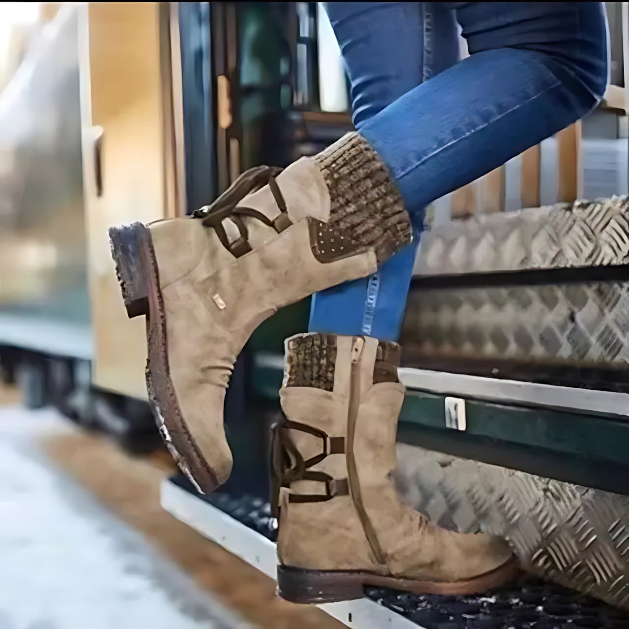 Imogen – Suede Mid Calf Winter Boots