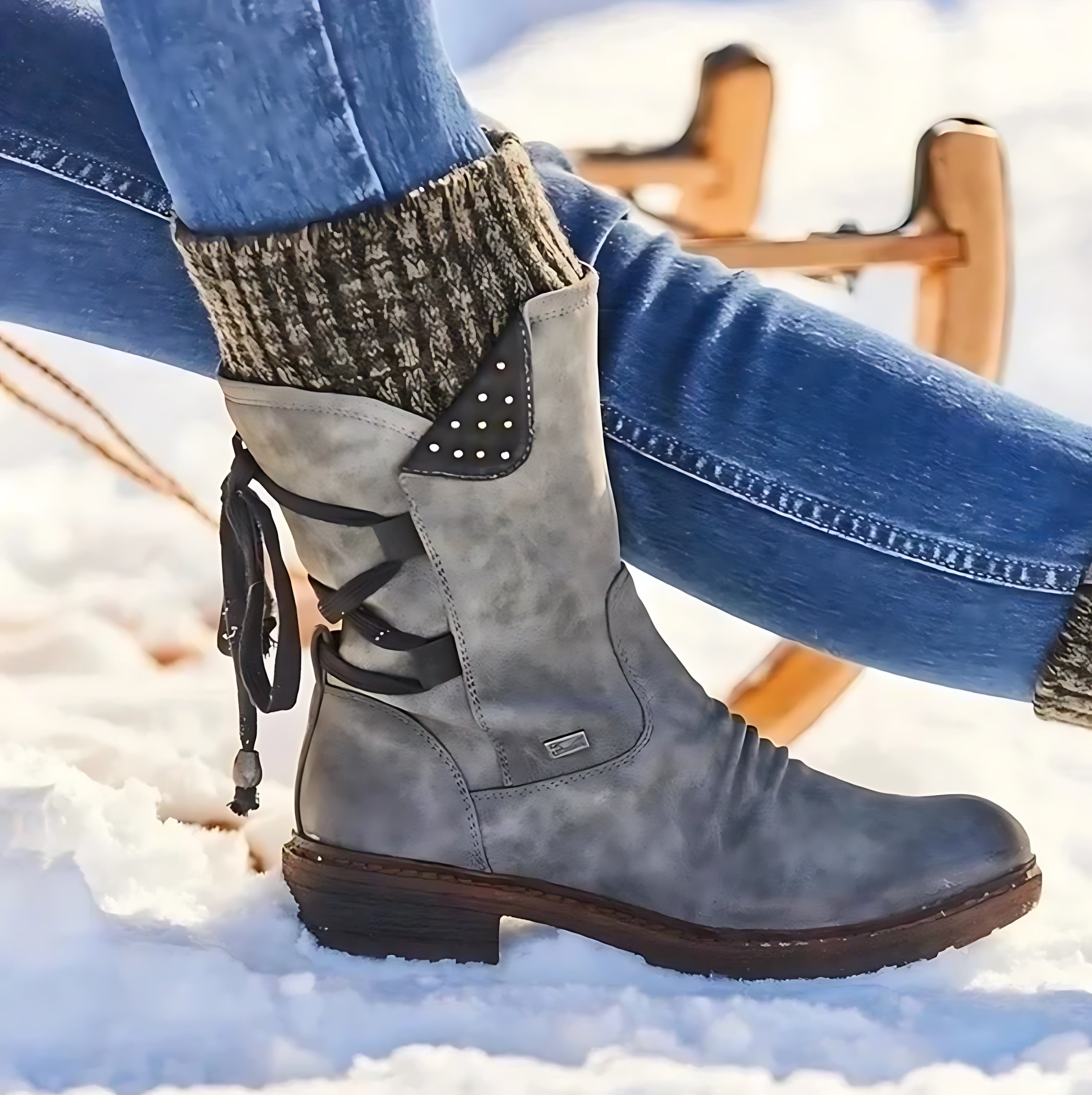 Imogen – Suede Mid Calf Winter Boots