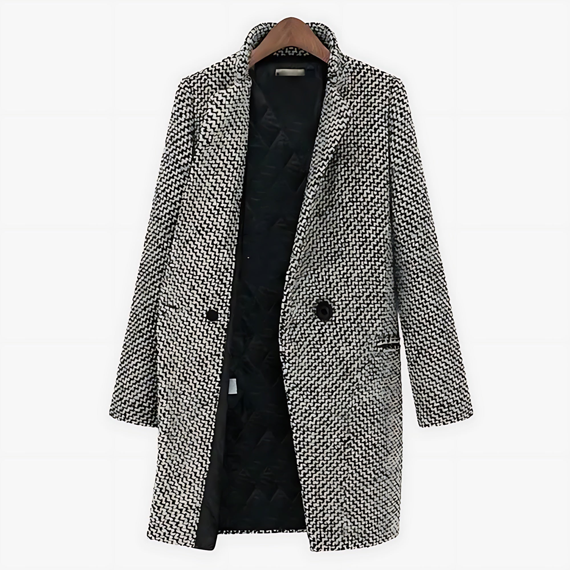 Iris – Marled Single Breasted Longline Coat