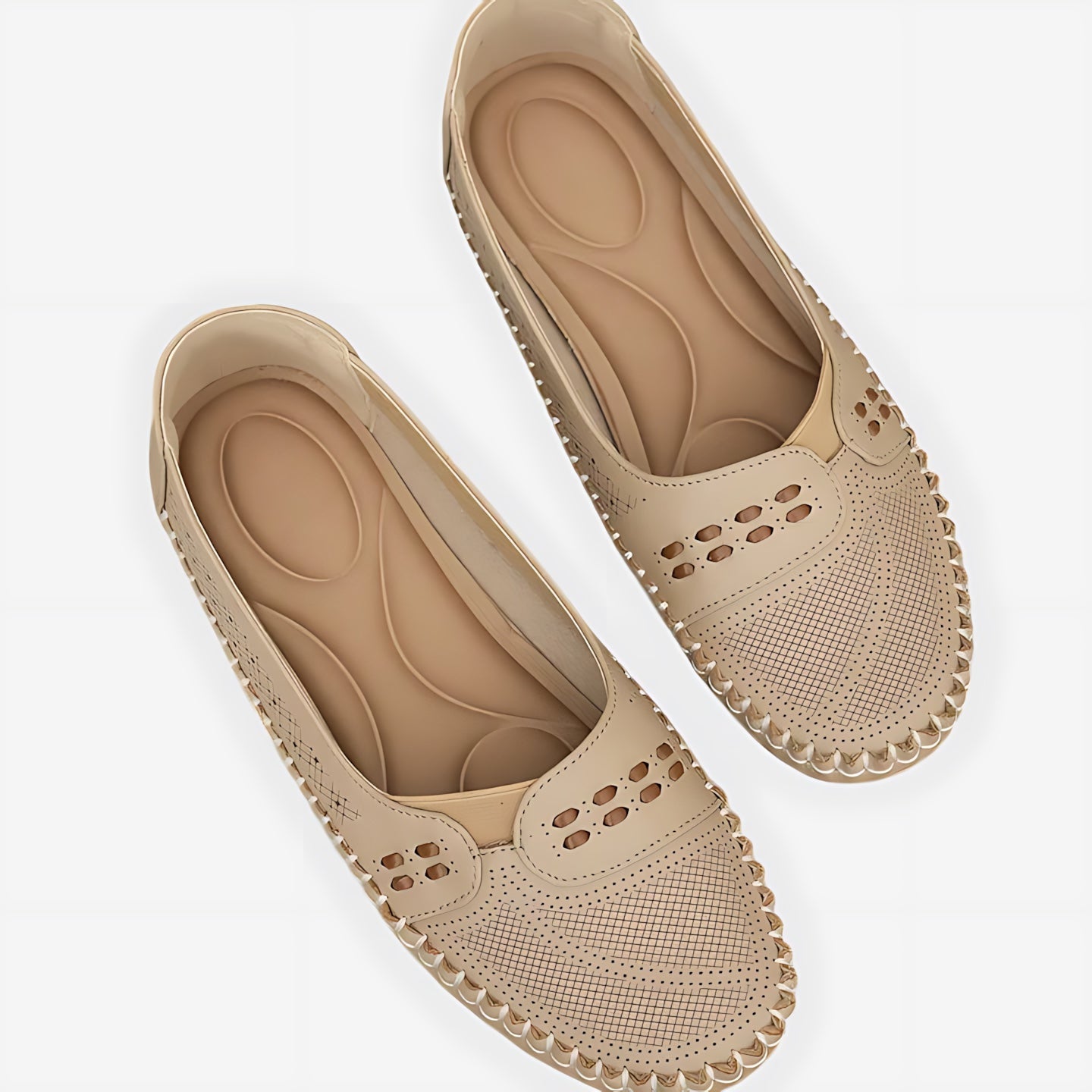 Isabella – Studded Slip On Round Toe Flats