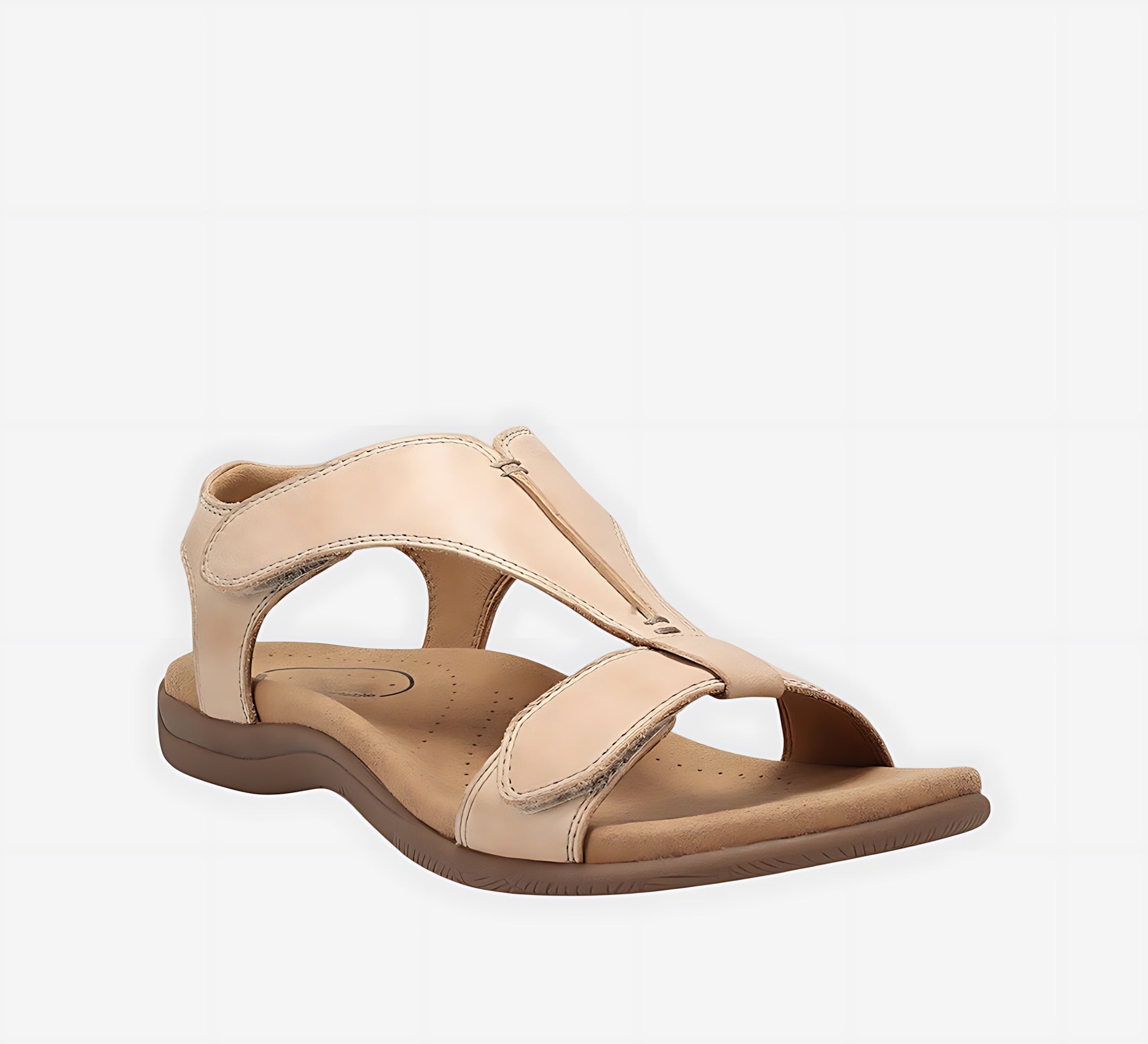 Isabella – T-Strap Cutout Flat Sandals