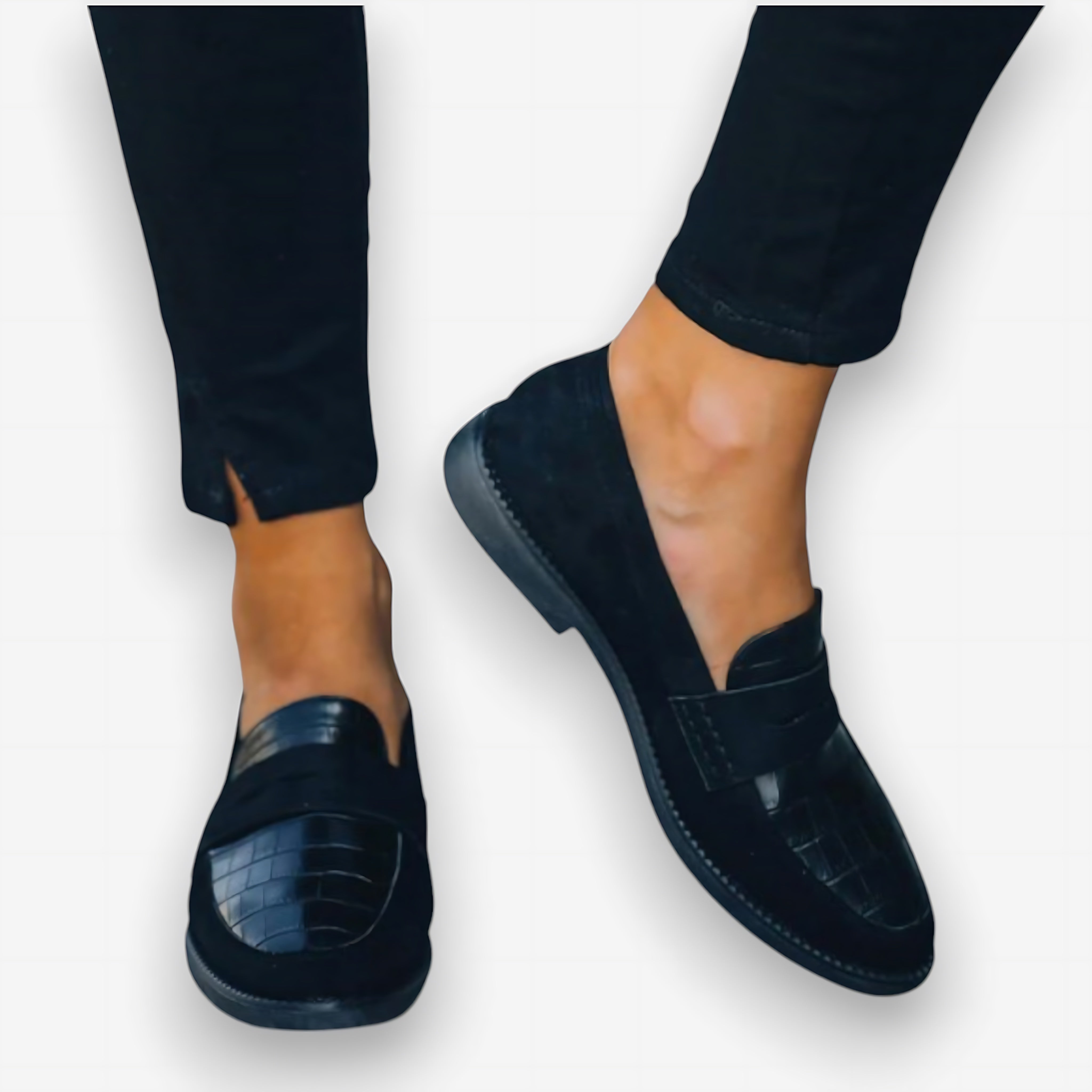 Isabelle – Faux Leather Almond Toe Loafers