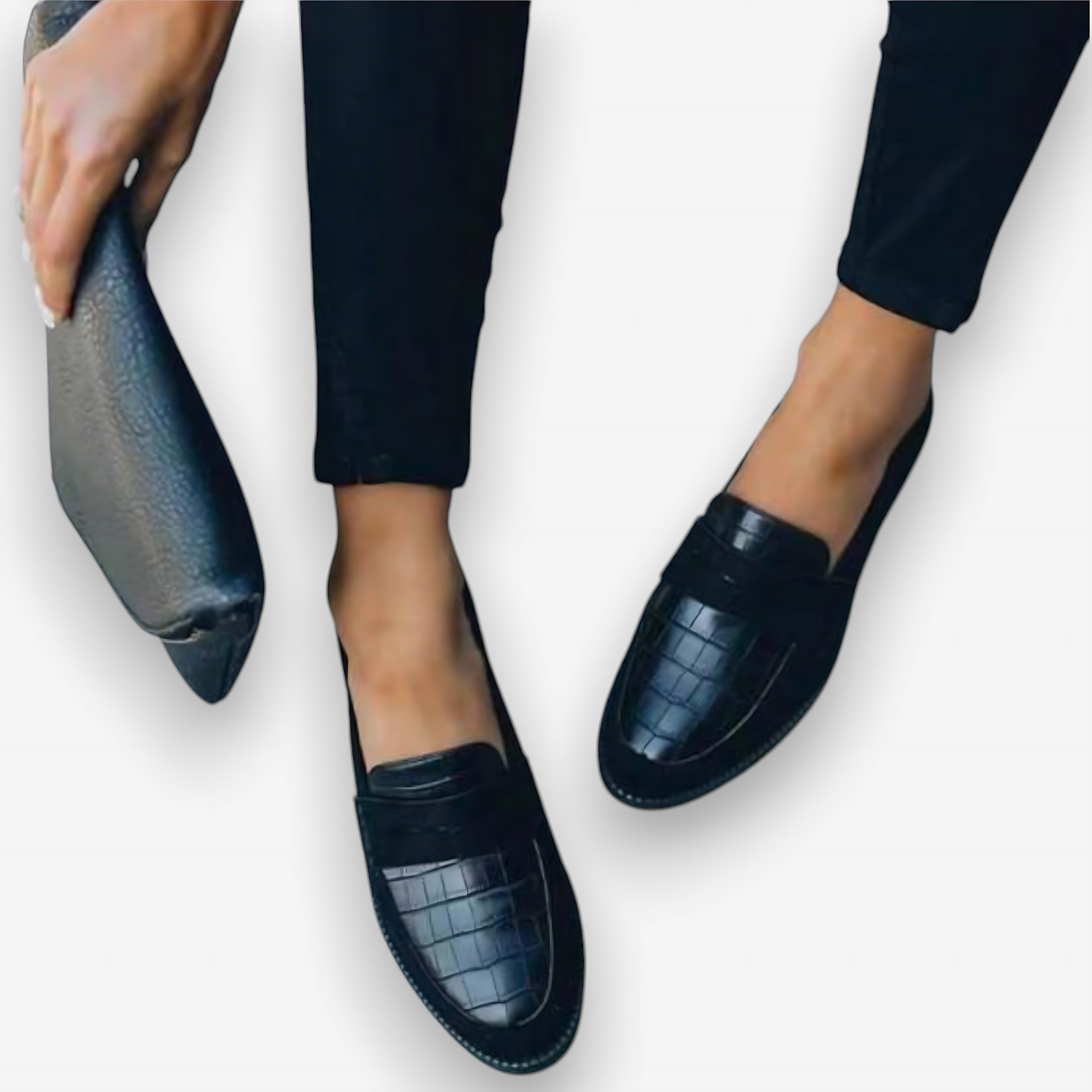 Isabelle – Faux Leather Almond Toe Loafers