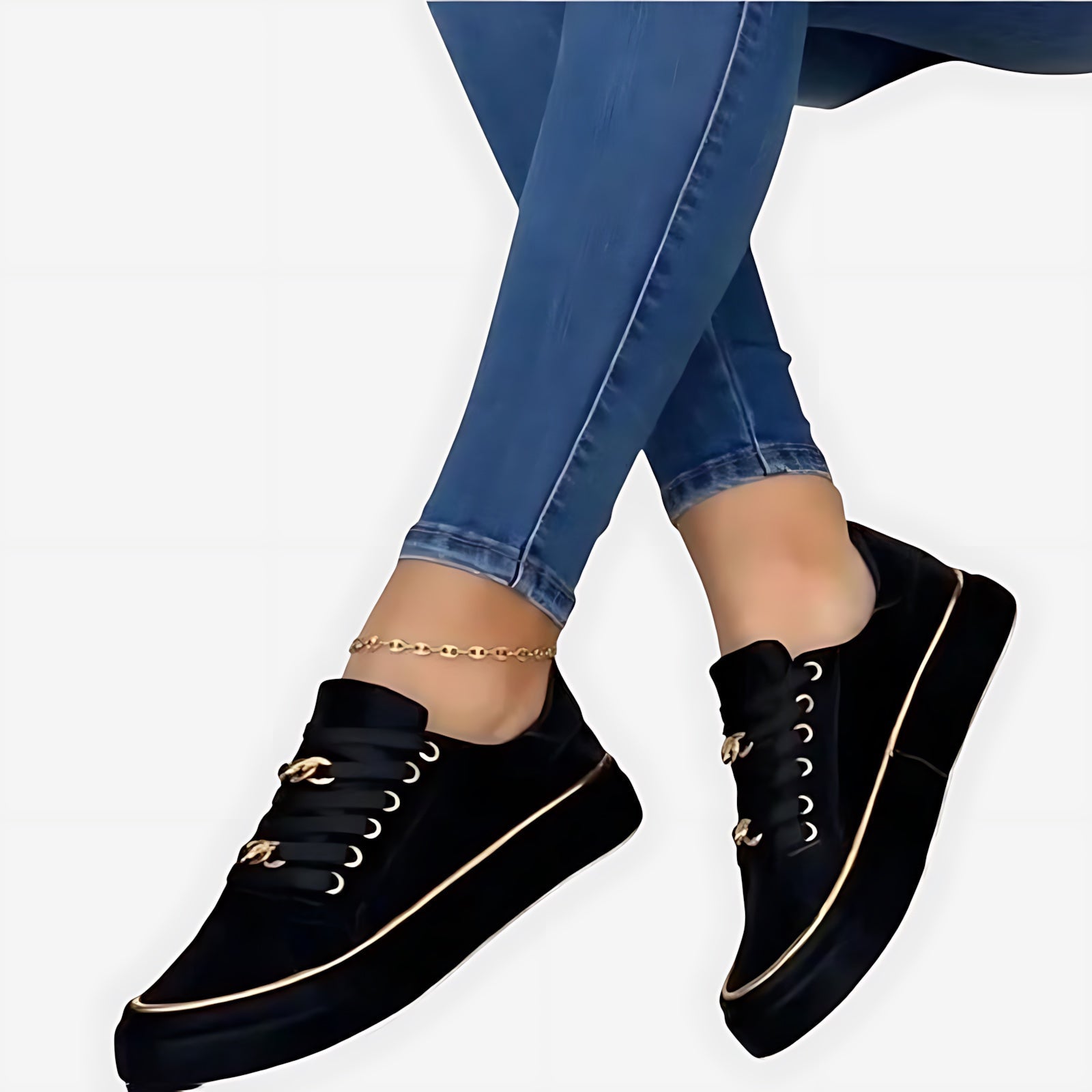 Isabelle – Lace Up Low Top Walking Sneakers