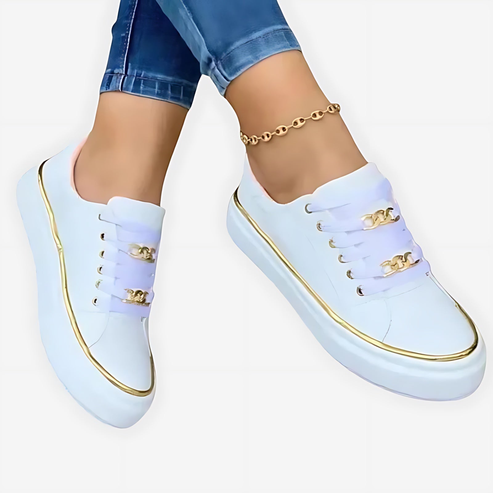 Isabelle – Lace Up Low Top Walking Sneakers
