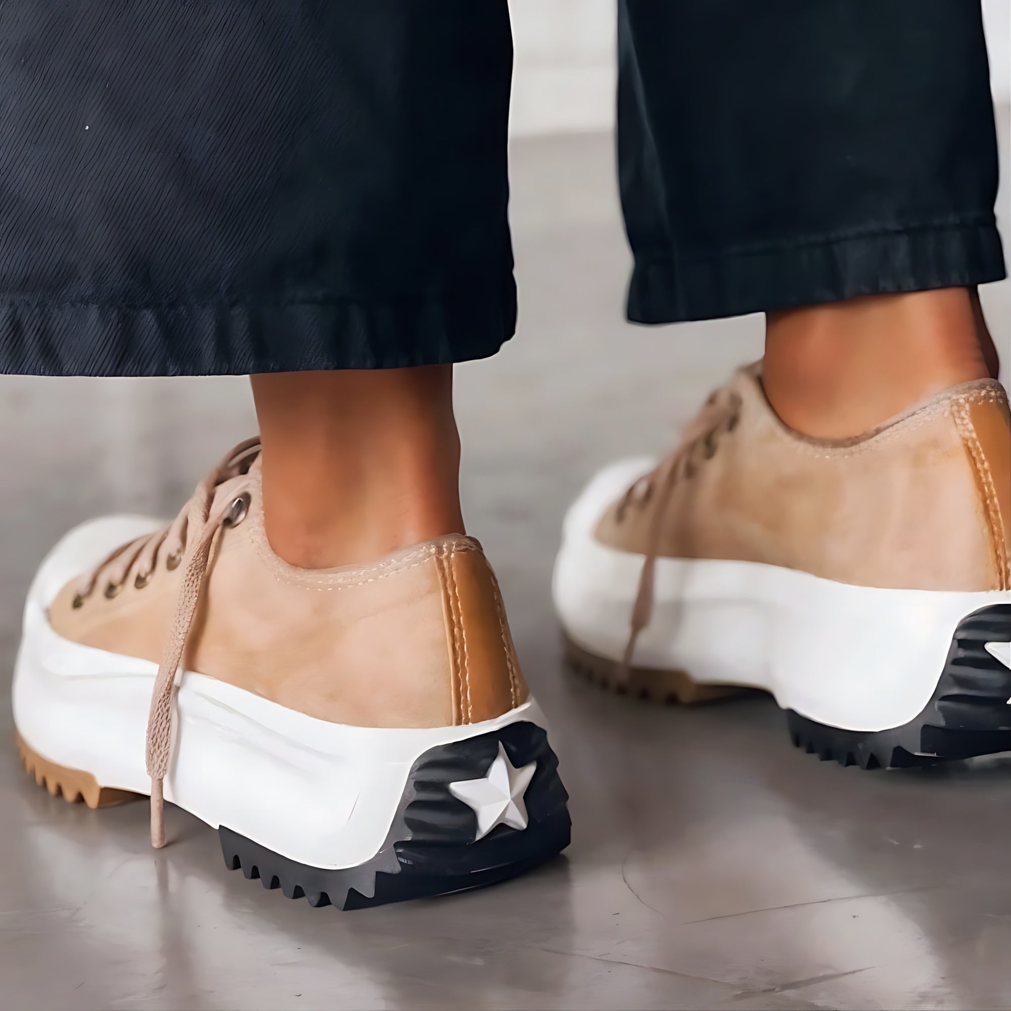 Isla – Lace Up Chunky Sole Platform Sneakers