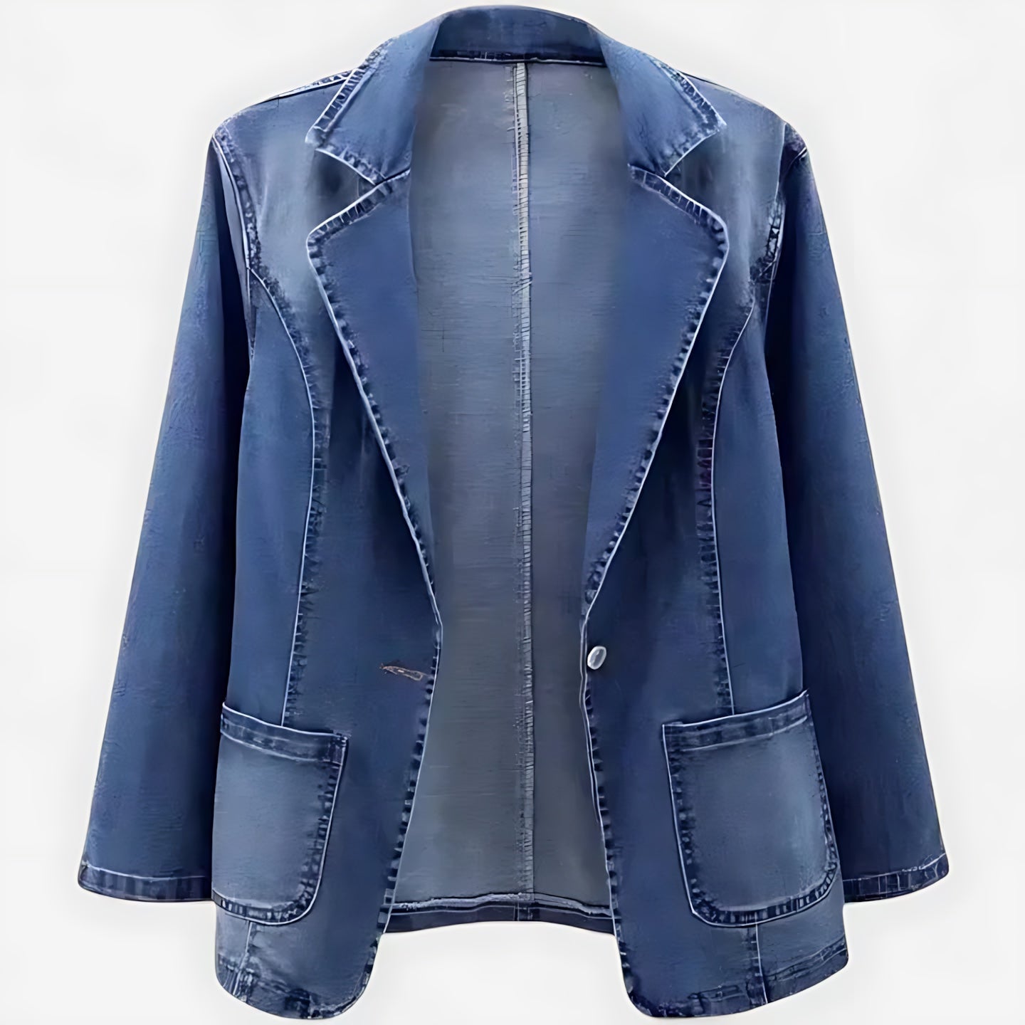 Ivy – Collared Denim Blazer Jacket