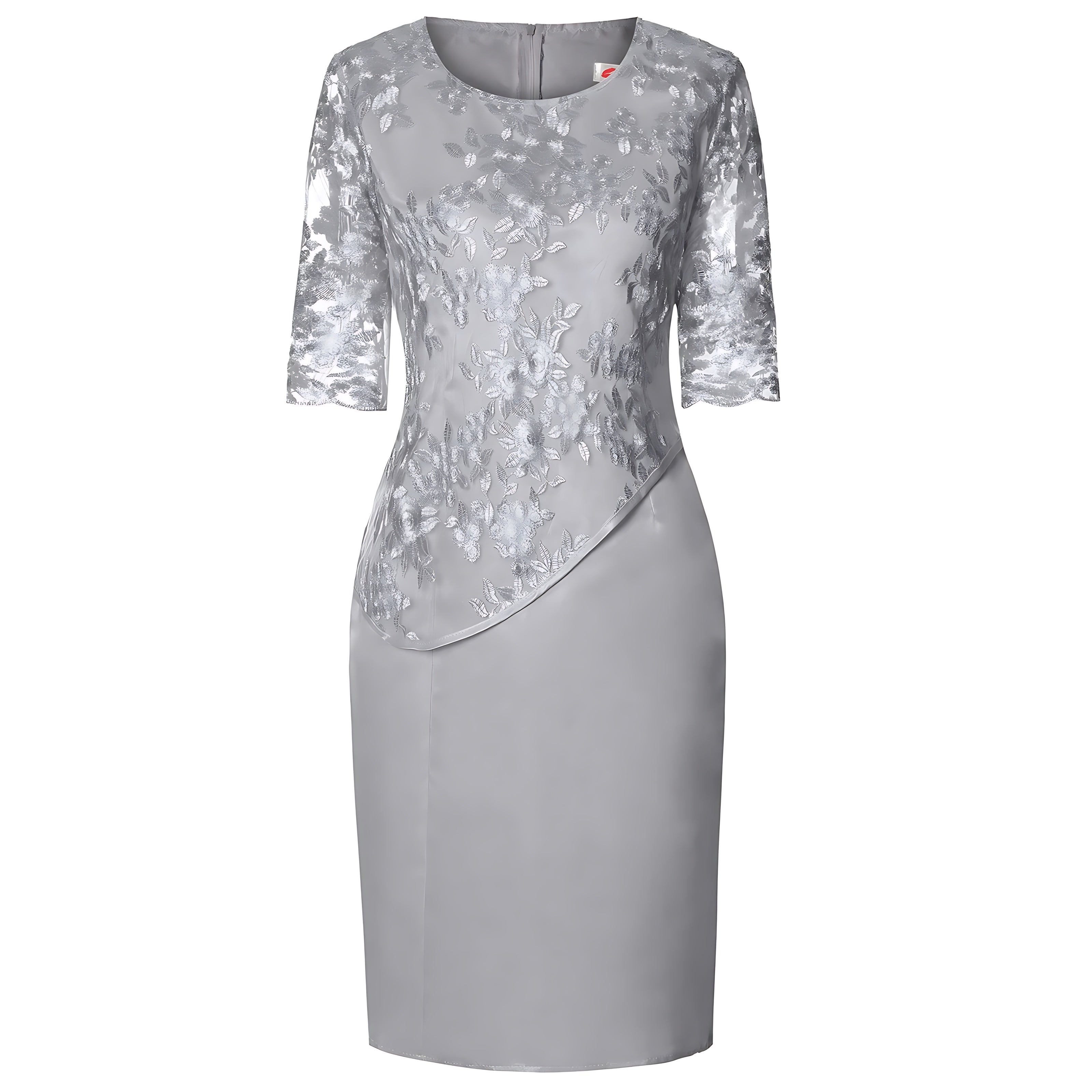 Jade – Lace 3/4 Sleeve Cocktail Midi Dress