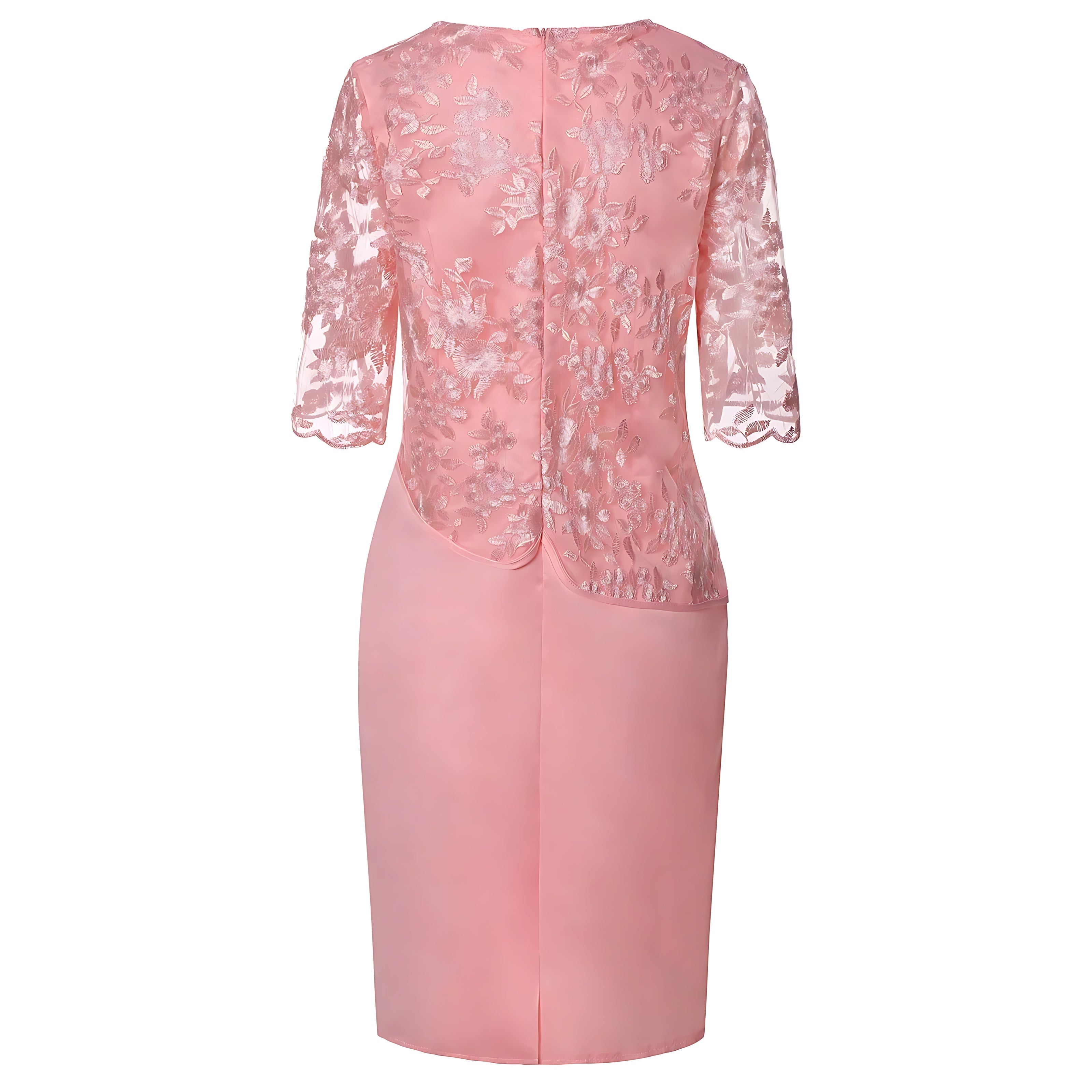 Jade – Lace 3/4 Sleeve Cocktail Midi Dress