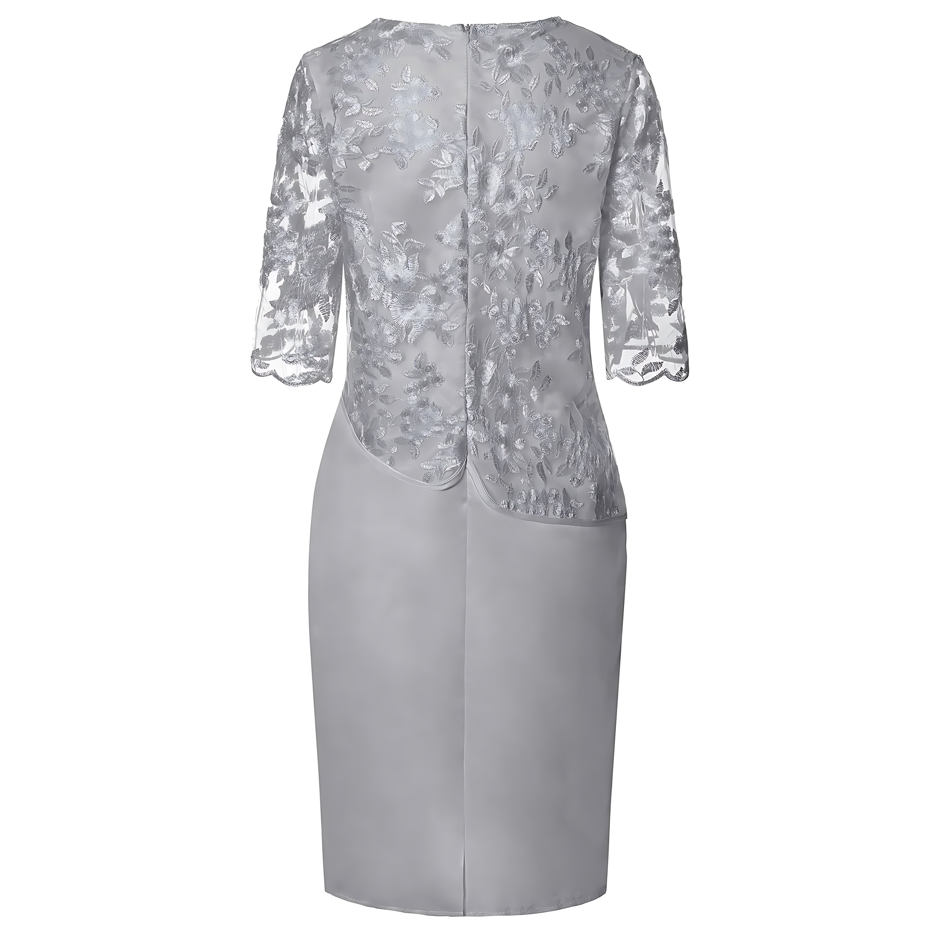 Jade – Lace 3/4 Sleeve Cocktail Midi Dress