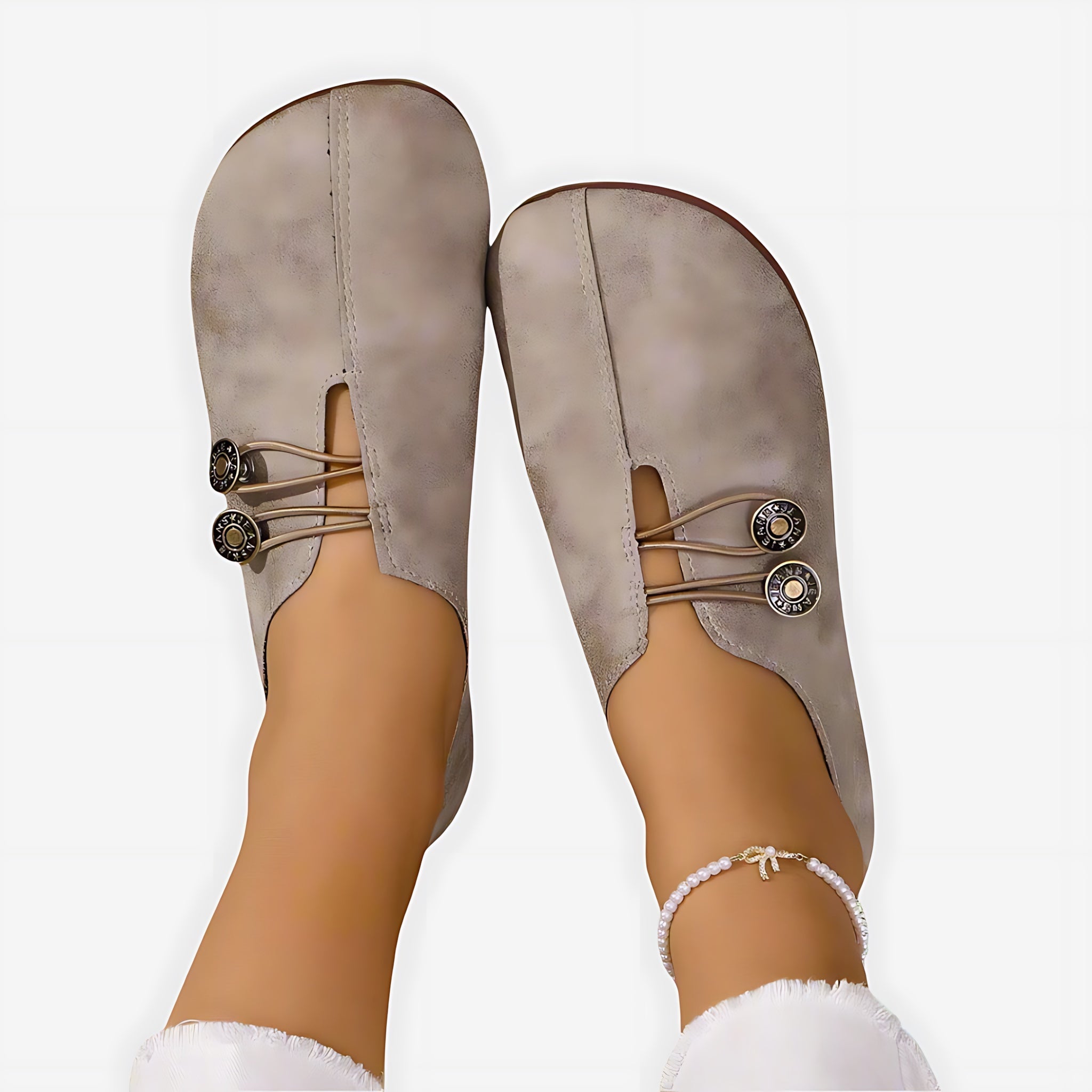 Jolene – Faux Leather Slip On Round Toe Flats