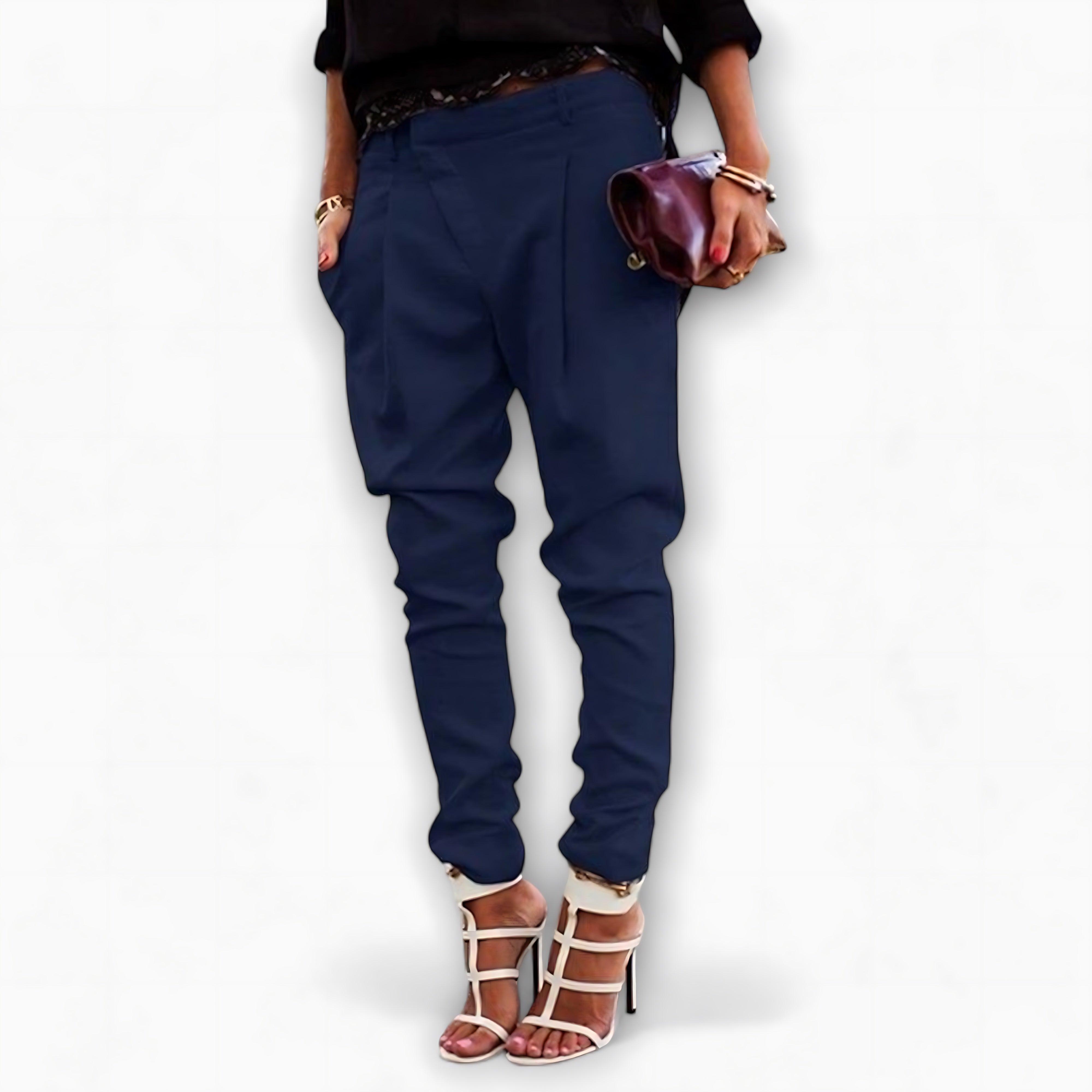 Jolene – High Waist Pleated Tapered Pants