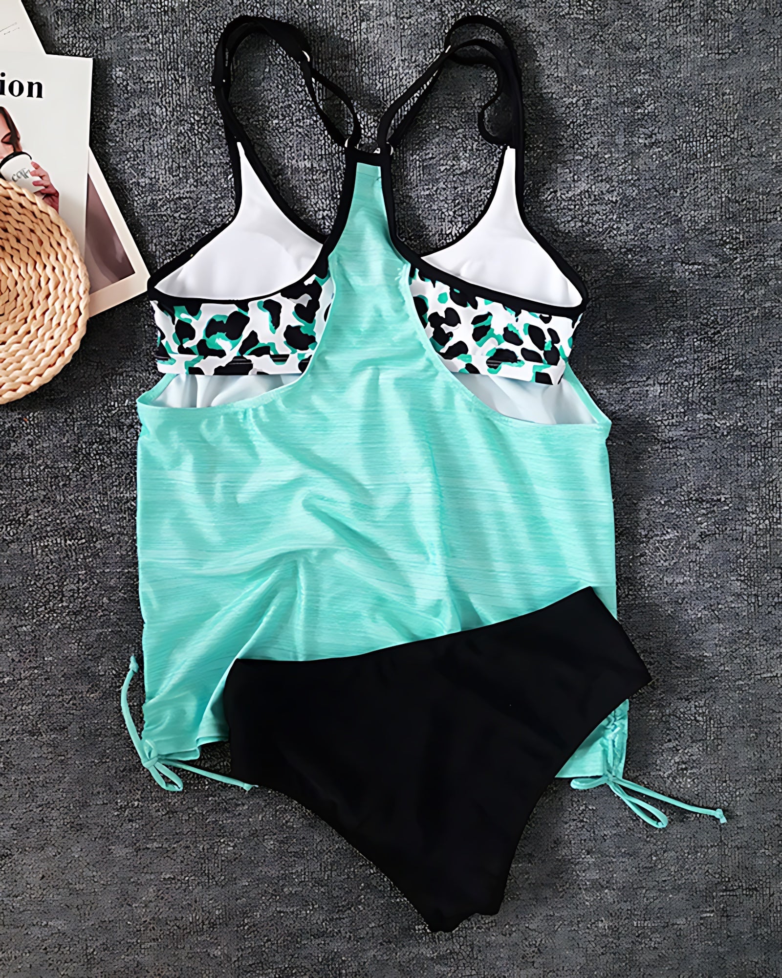 Josie – Blouson Scoop Neck Tankini Set