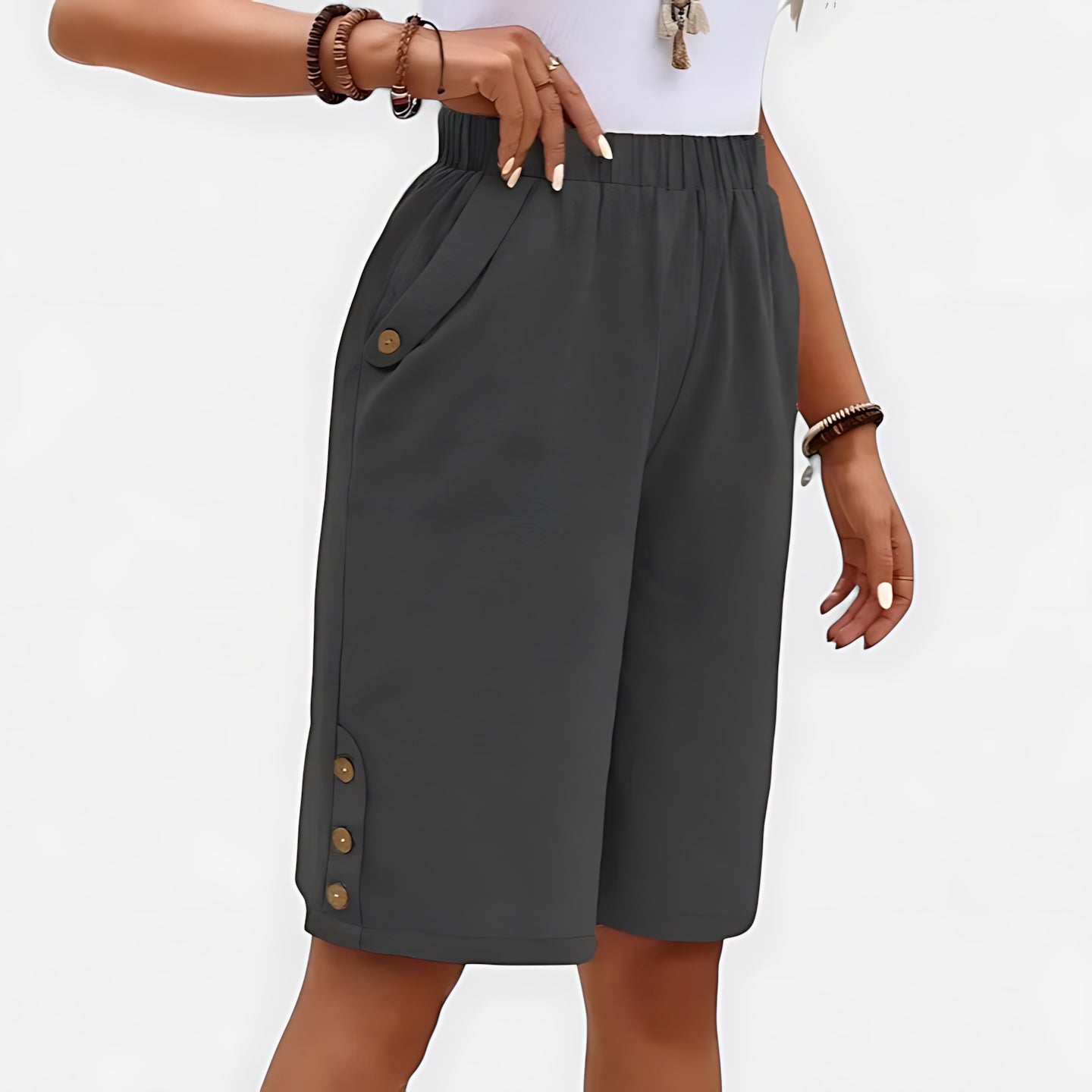 Josie – High Waist Bermuda Summer Shorts
