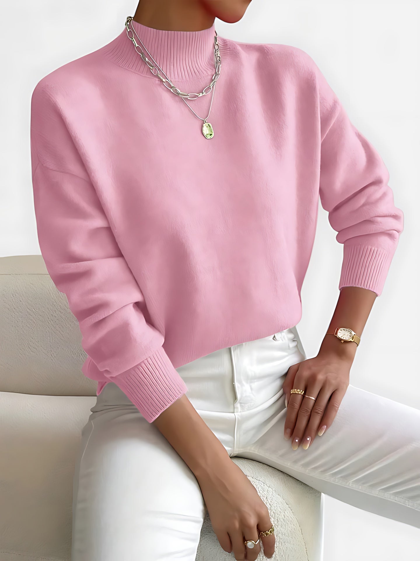 June – Crew Neck Knit Sweater