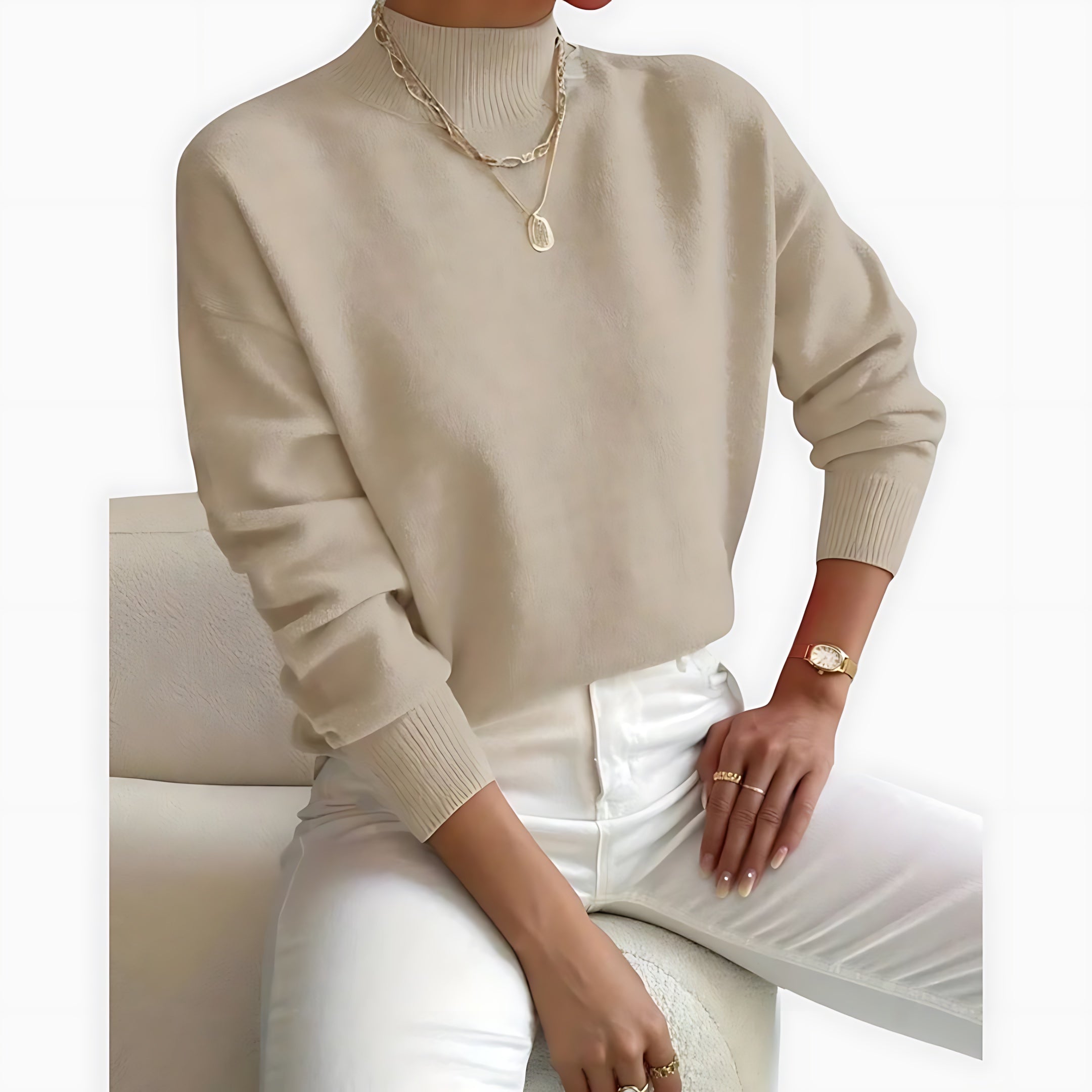 June – Crew Neck Knit Sweater
