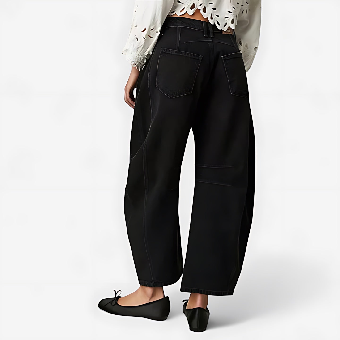 June – Denim Barrel Leg Jeans