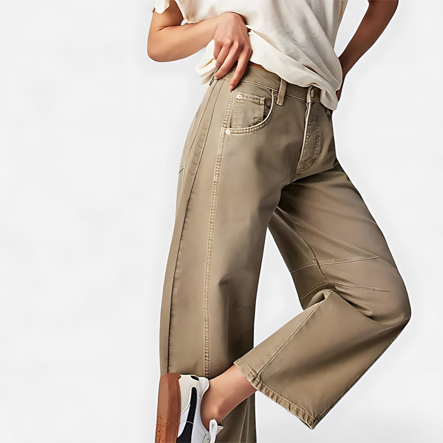 June – Denim Barrel Leg Jeans
