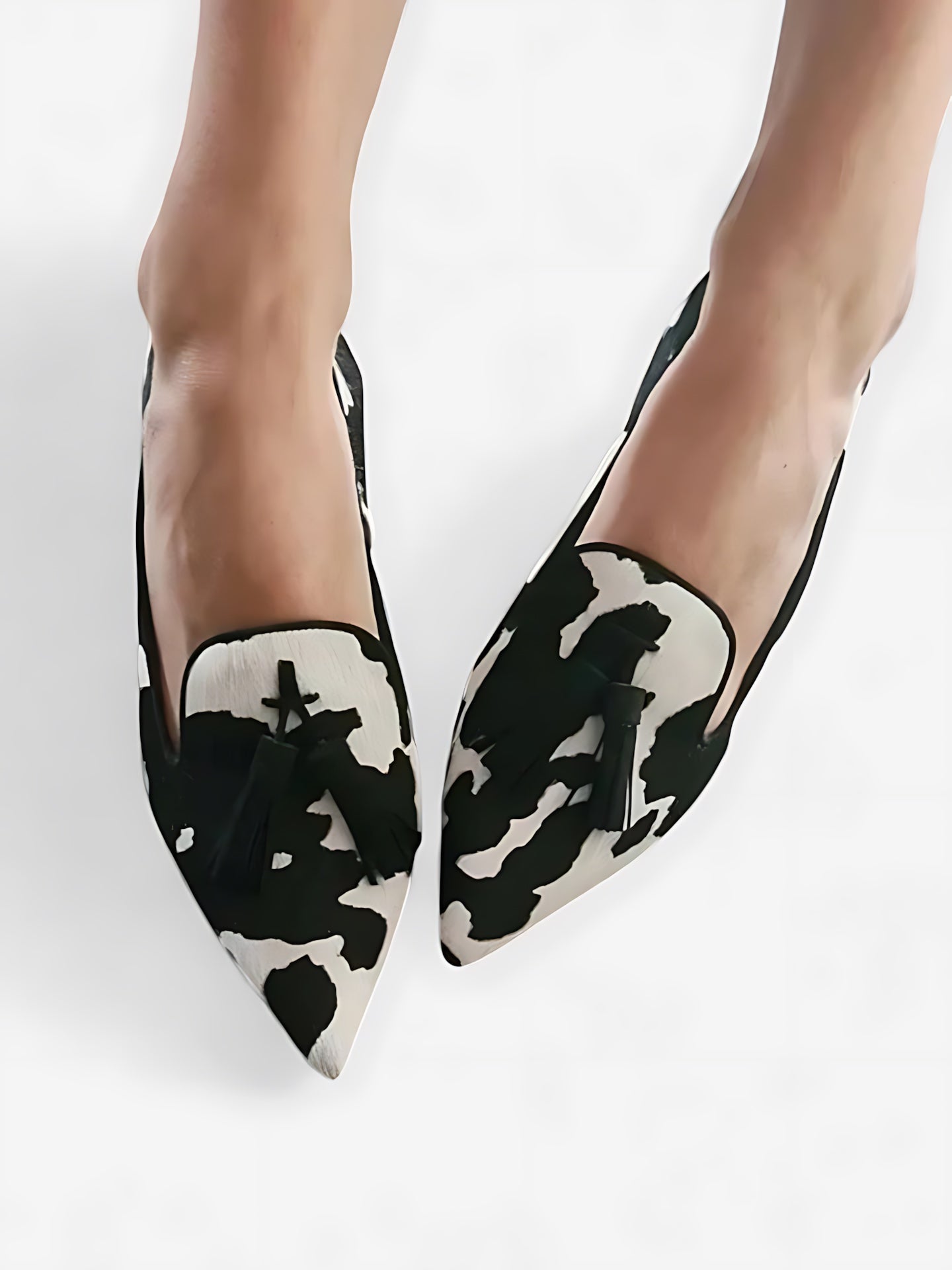 Juniper – Abstract Print Pointed Toe Flats