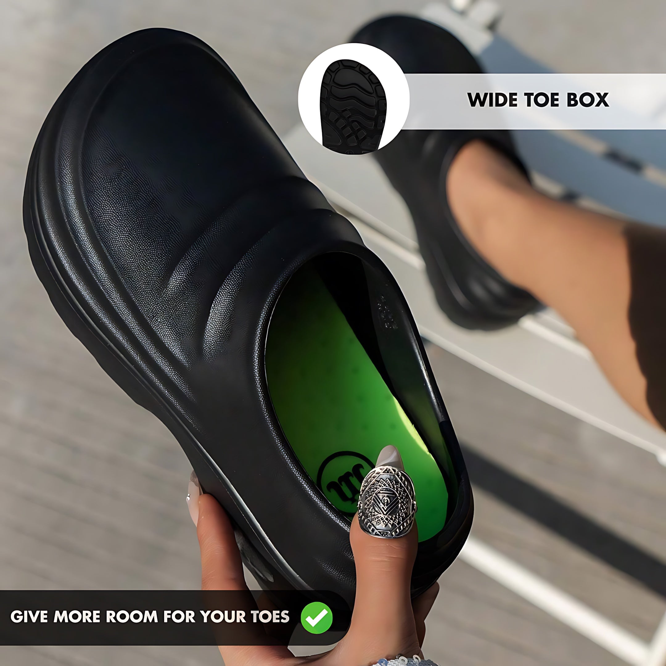 Juniper – Rubber Slip On Clogs