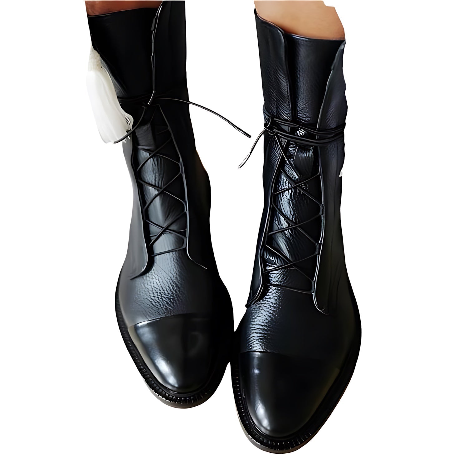 Kinsley – Leather Lace Up Ankle Boots