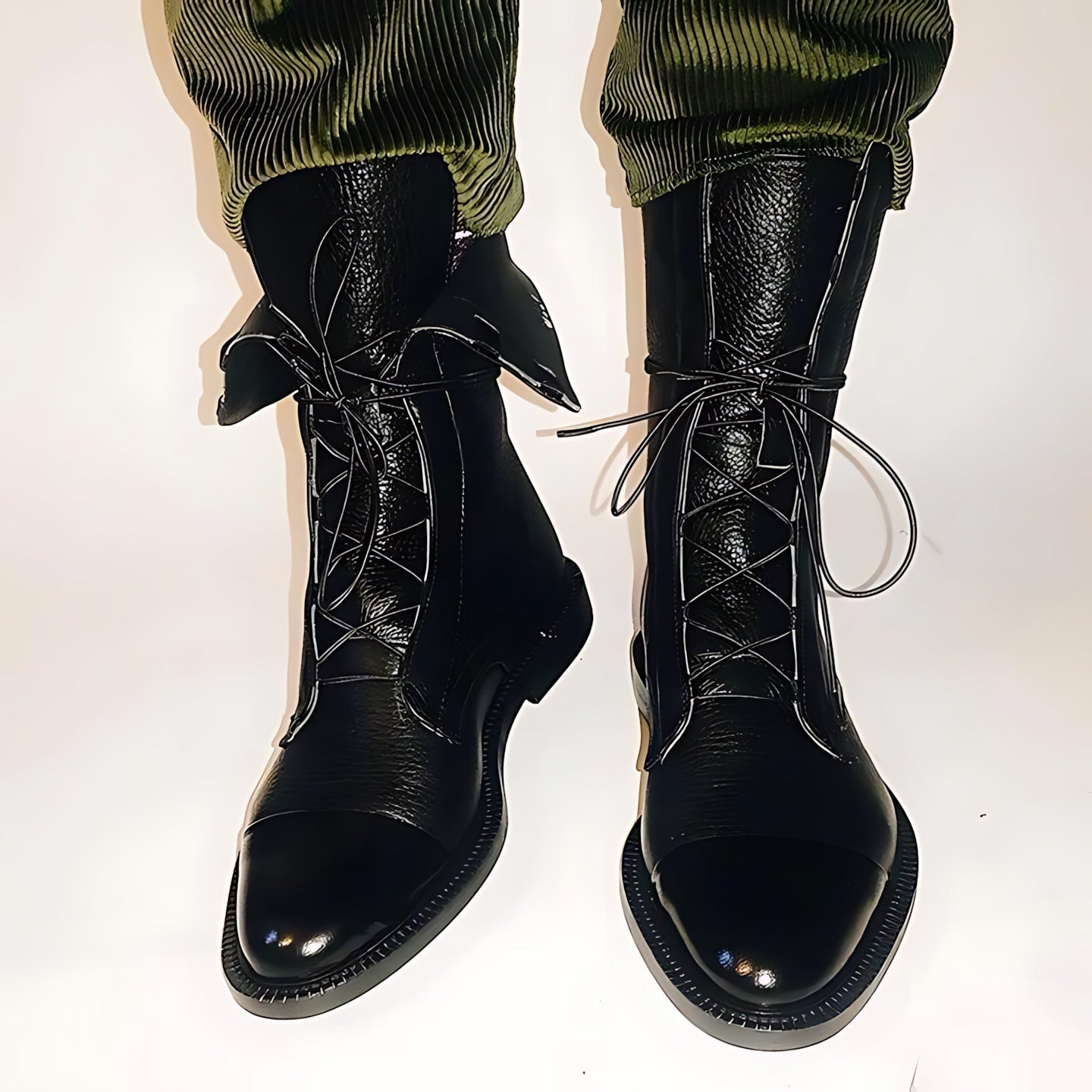 Kinsley – Leather Lace Up Ankle Boots