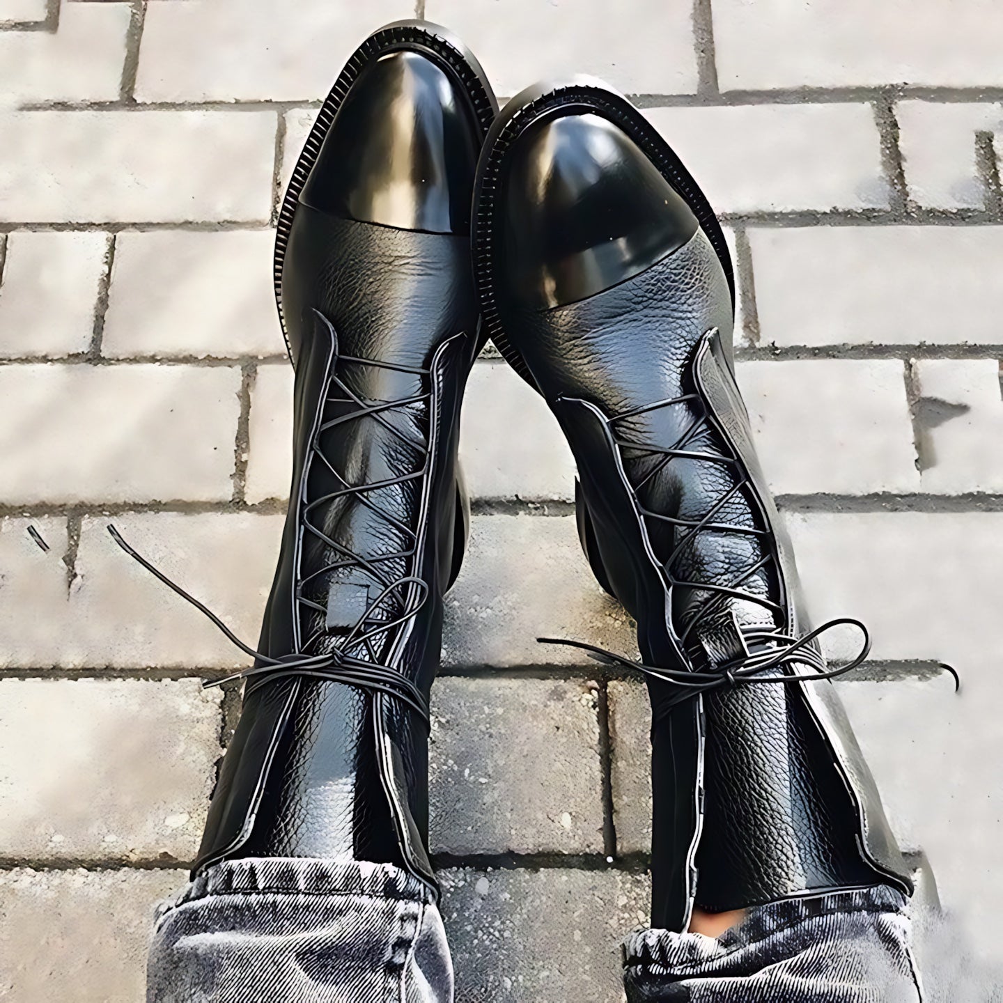 Kinsley – Leather Lace Up Ankle Boots