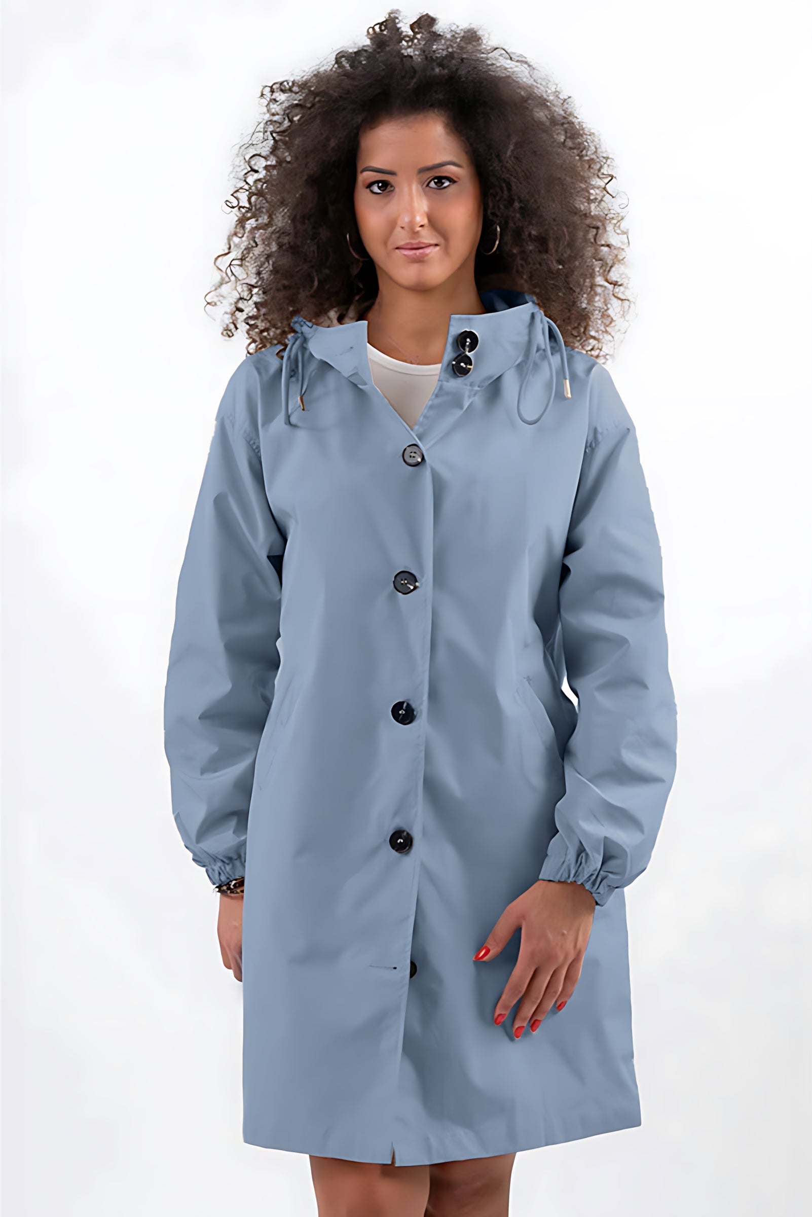 Kinsley – Oversized Longline Windbreaker Jacket