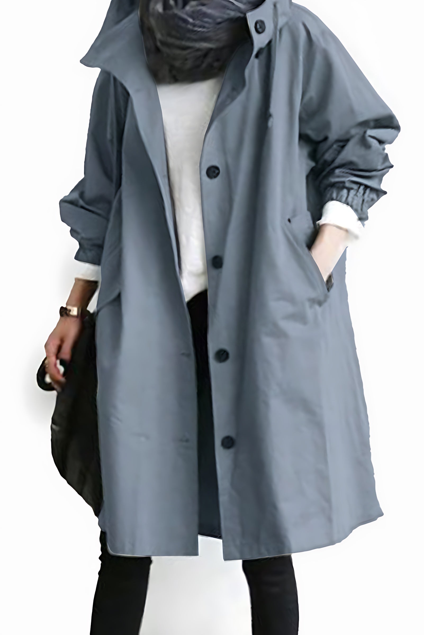 Kinsley – Oversized Longline Windbreaker Jacket